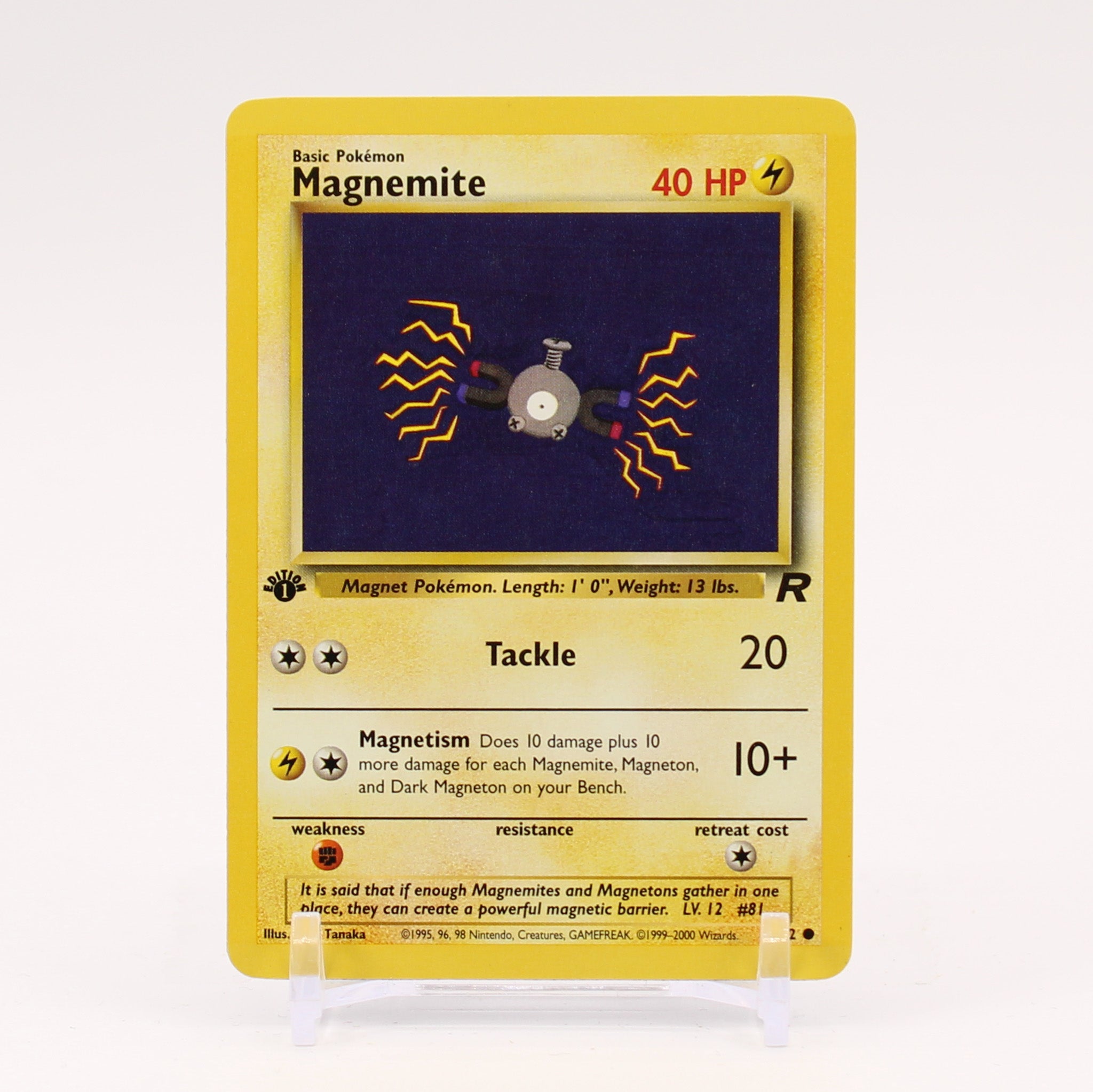 Magnemite - 60/82 Team Rocket 1st Edition Pokemon - NM