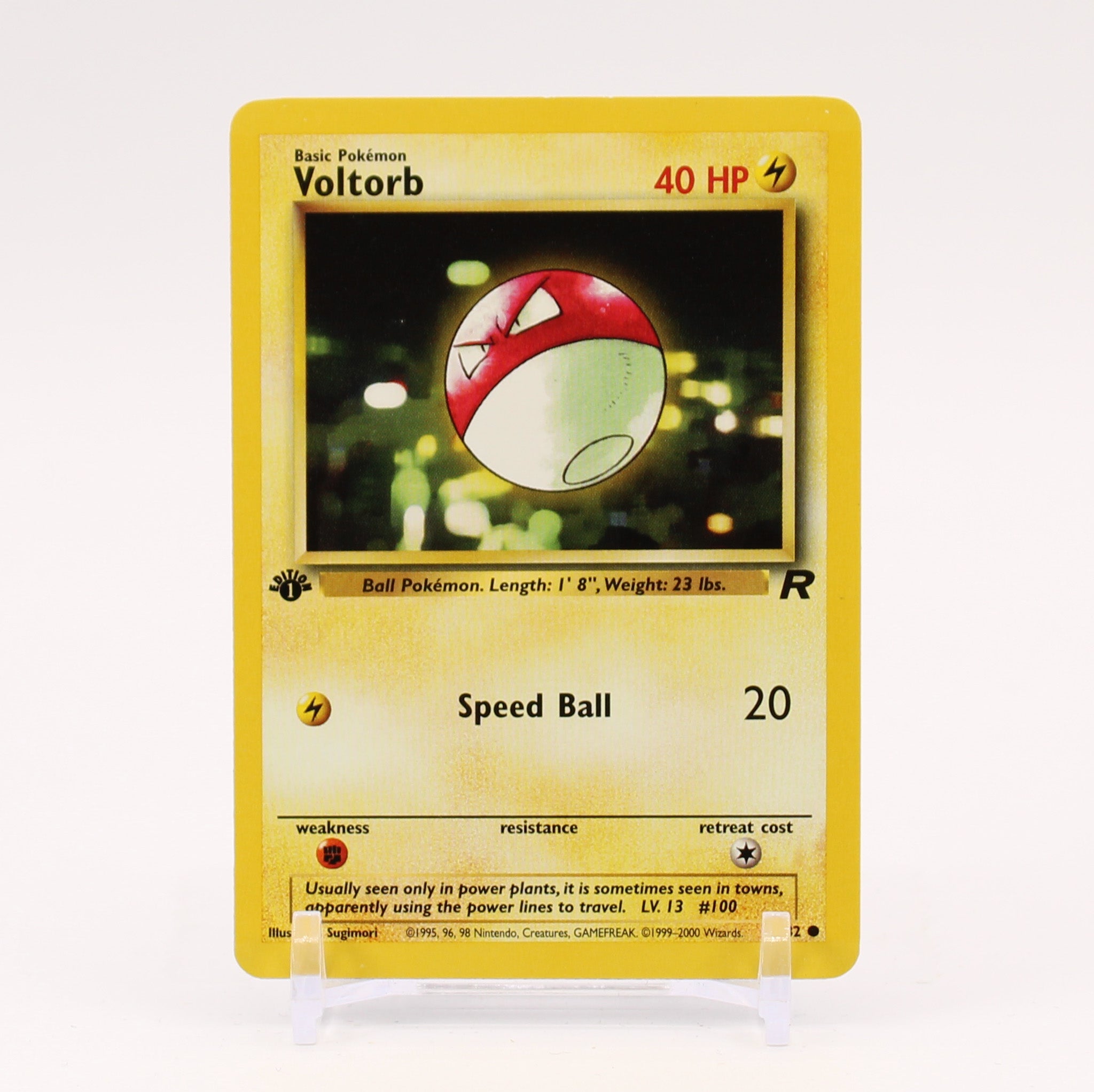 Voltorb - 69/82 Team Rocket 1st Edition Pokemon - NM