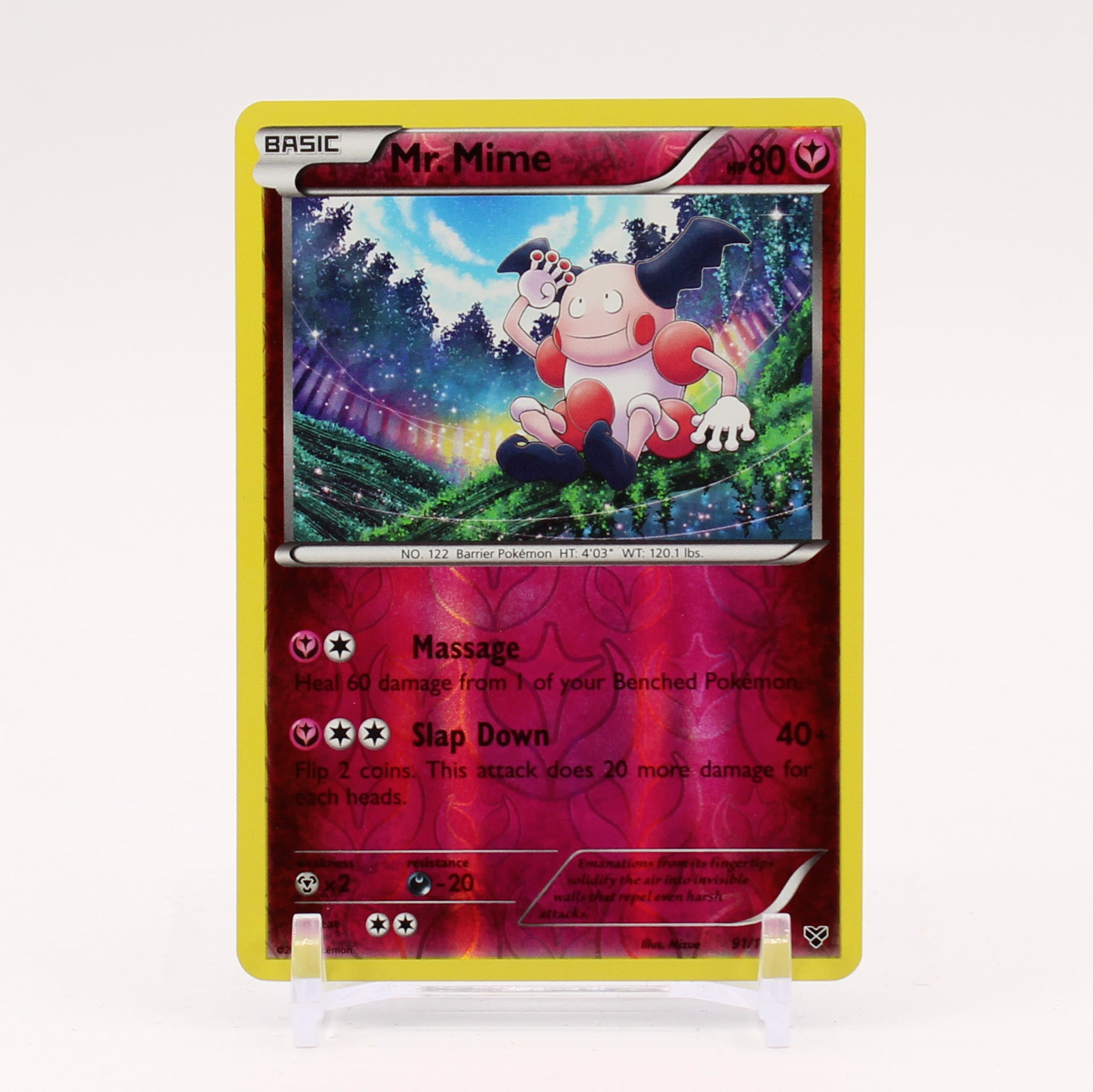 Mr. Mime - 91/146 XY Reverse Holo Pokemon - NM