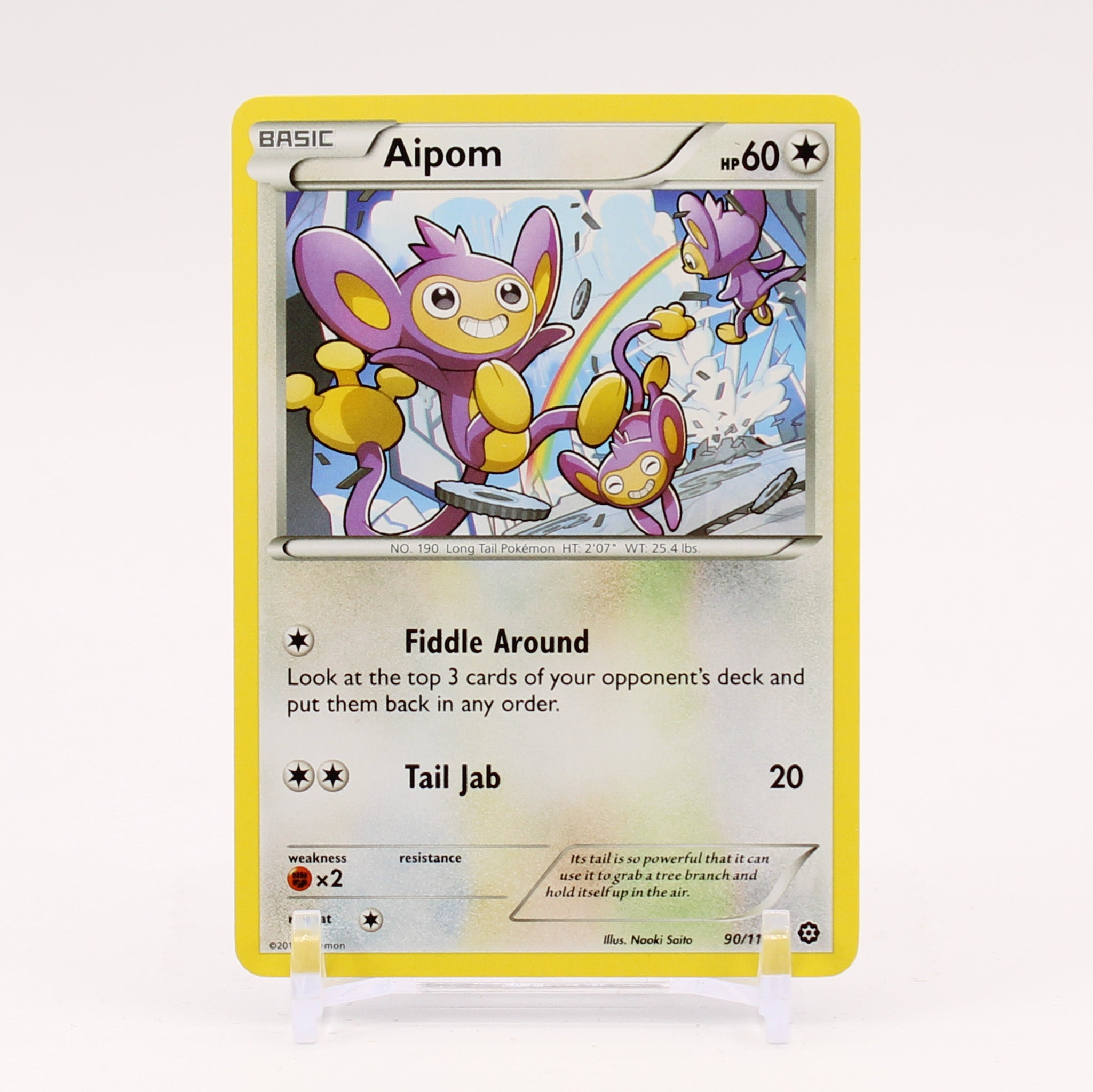 Aipom - 90/114 Steam Siege Pokemon - NM