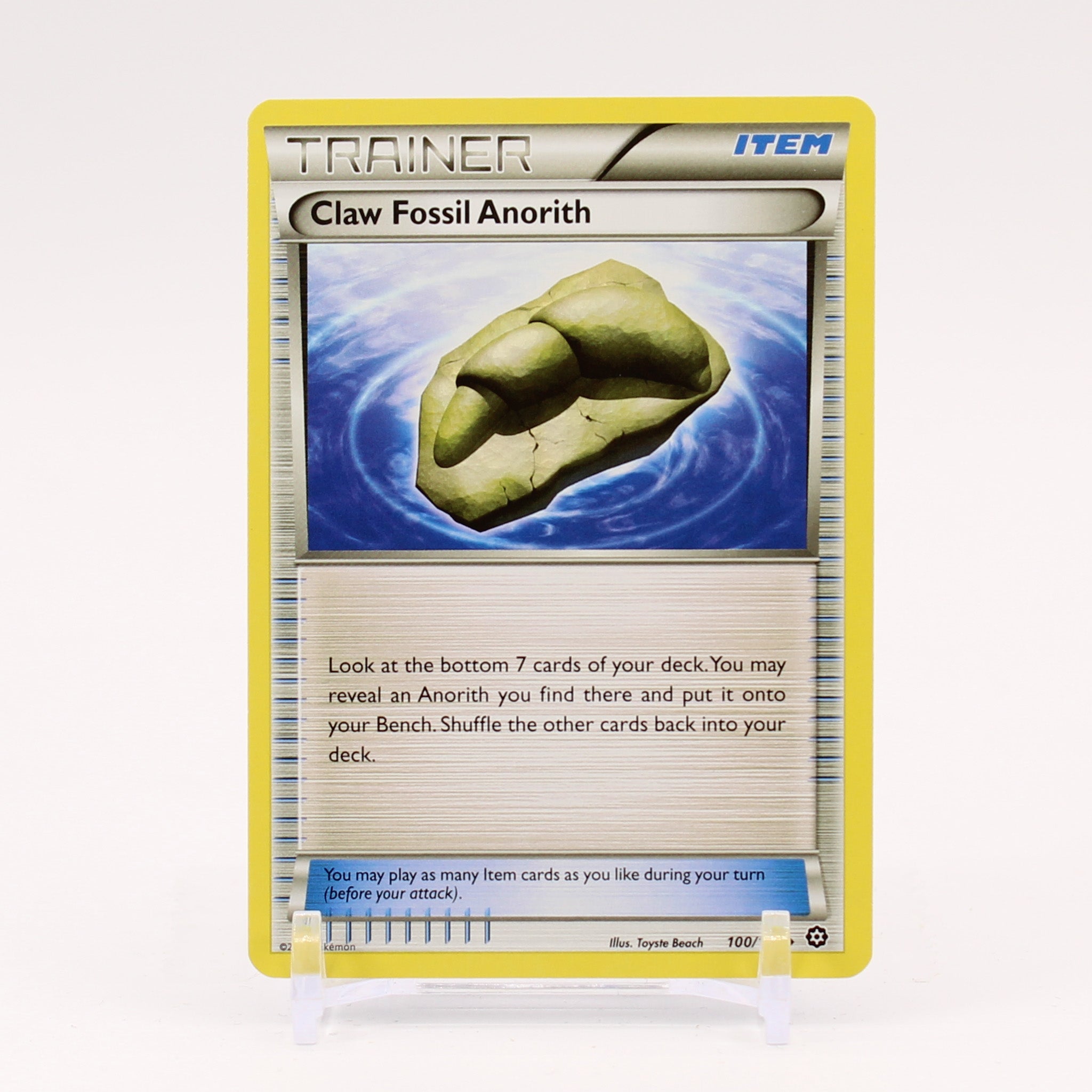 Claw Fossil Anorith - 100/114 Steam Siege Trainer - NM