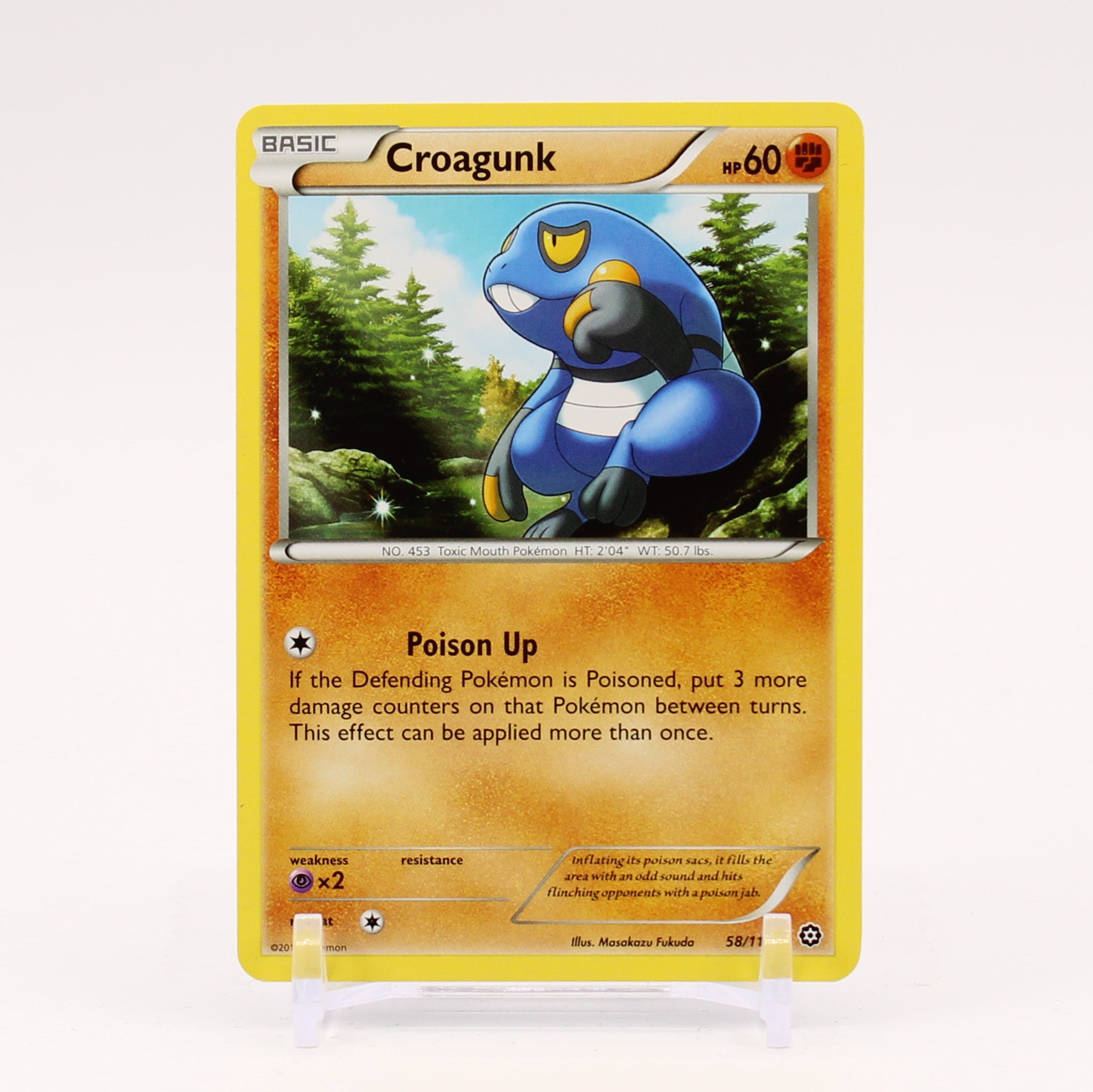 Croagunk - 58/114 Steam Siege Pokemon - NM