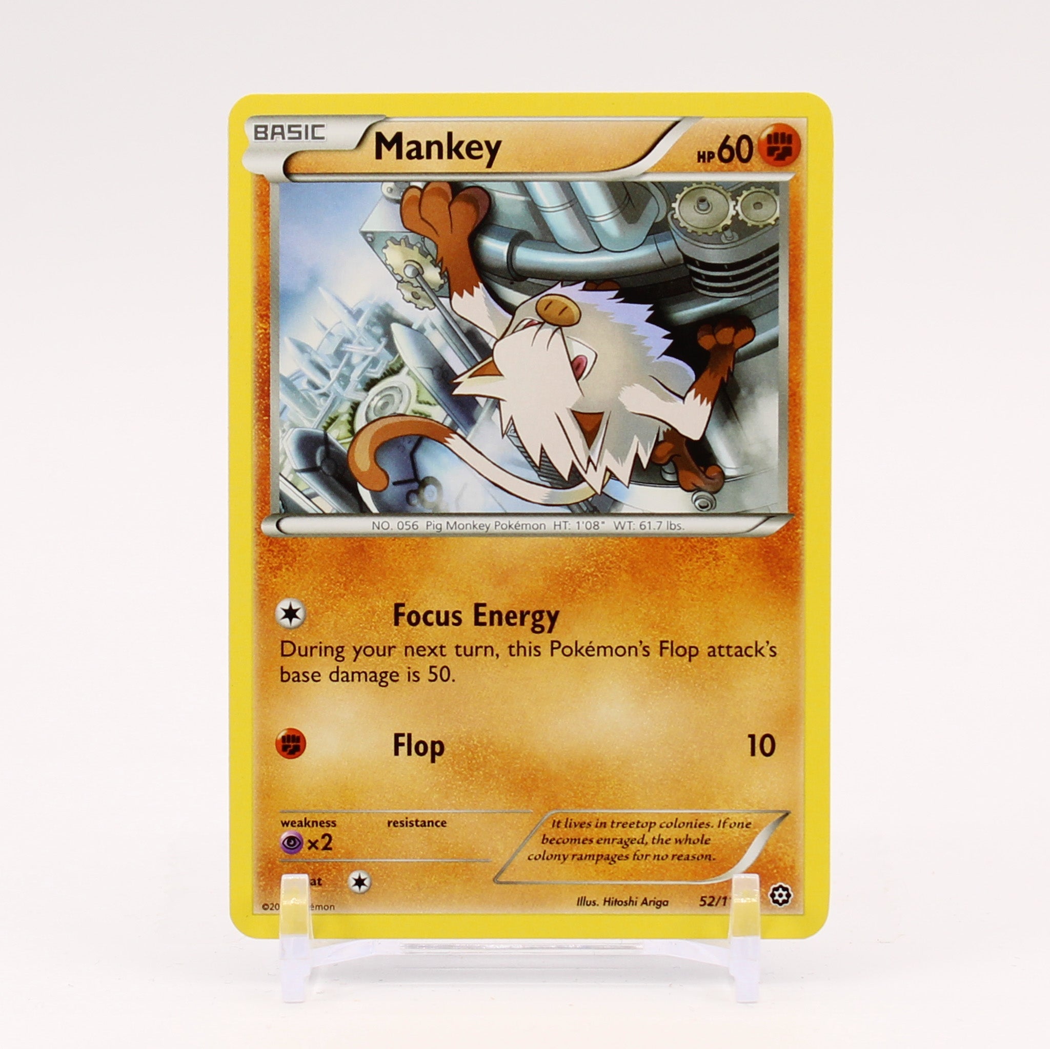 Mankey - 52/114 Steam Siege Pokemon - NM