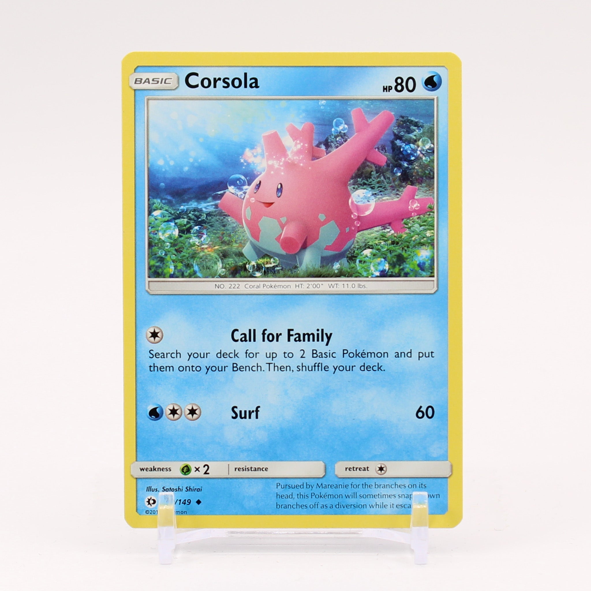 Corsola - 36/149 Sun & Moon Pokemon - NM/MINT