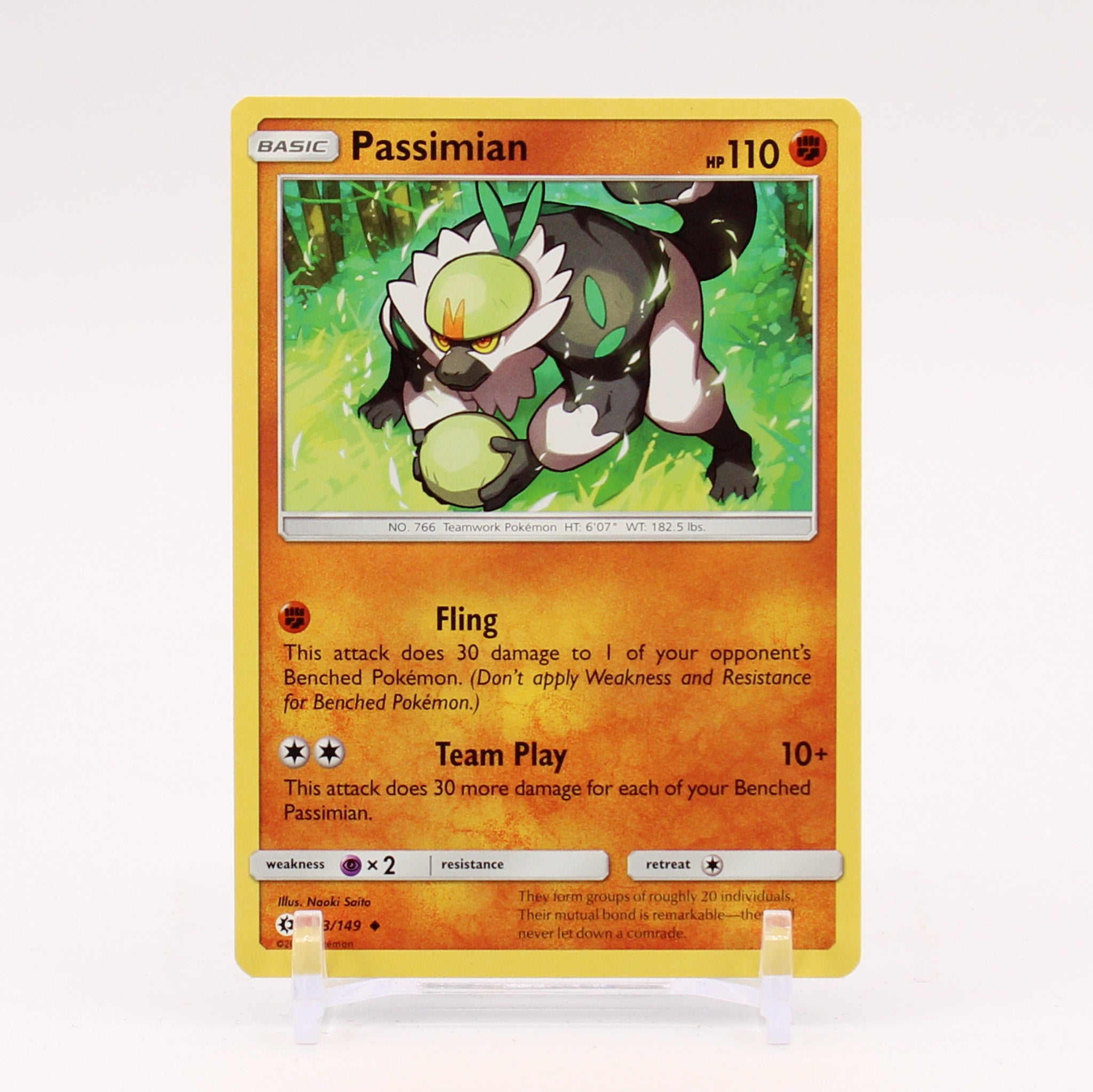 Passimian - 73/149 Sun & Moon Rare Pokemon - NM/MINT