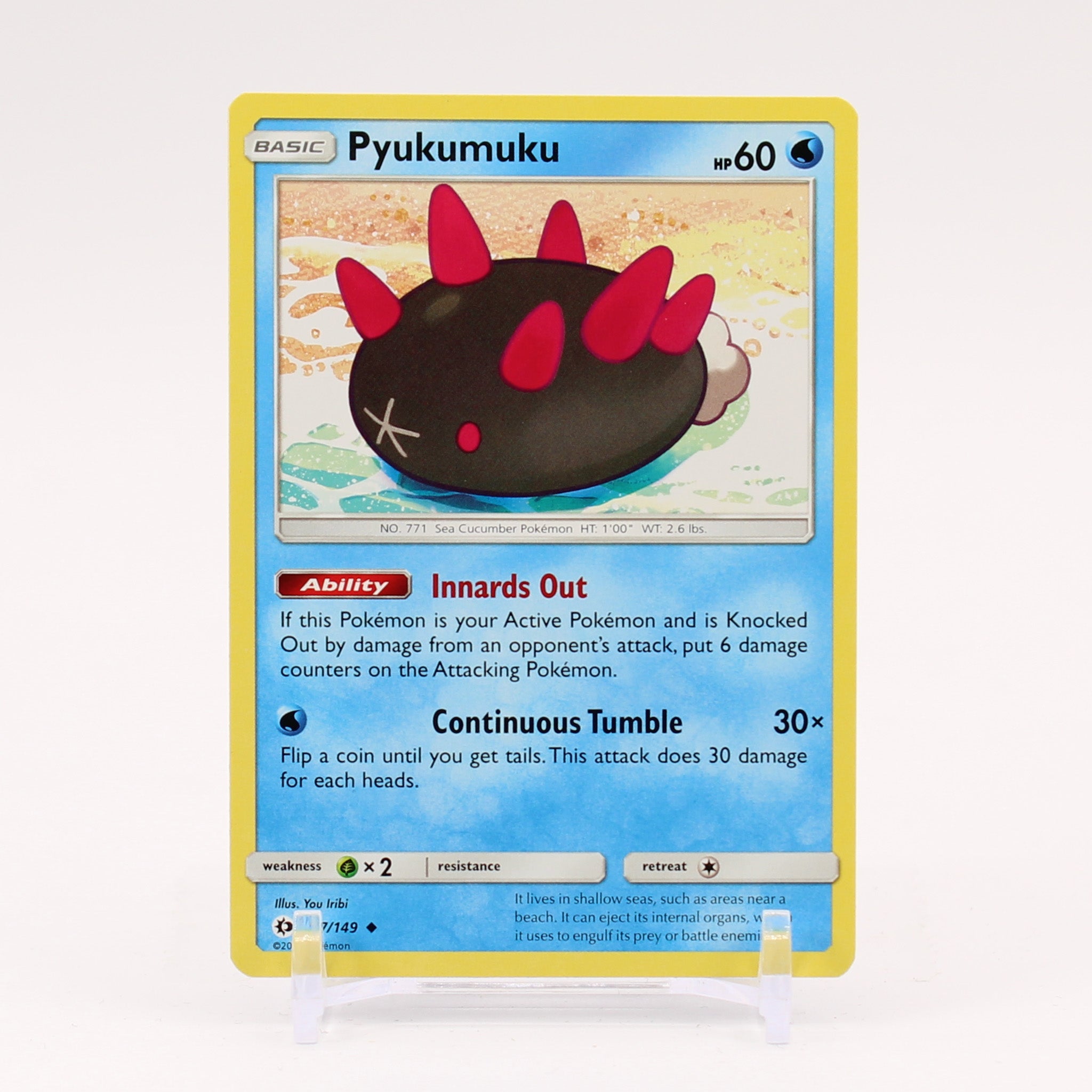 Pyukumuku - 47/149 Sun & Moon Pokemon - NM/MINT