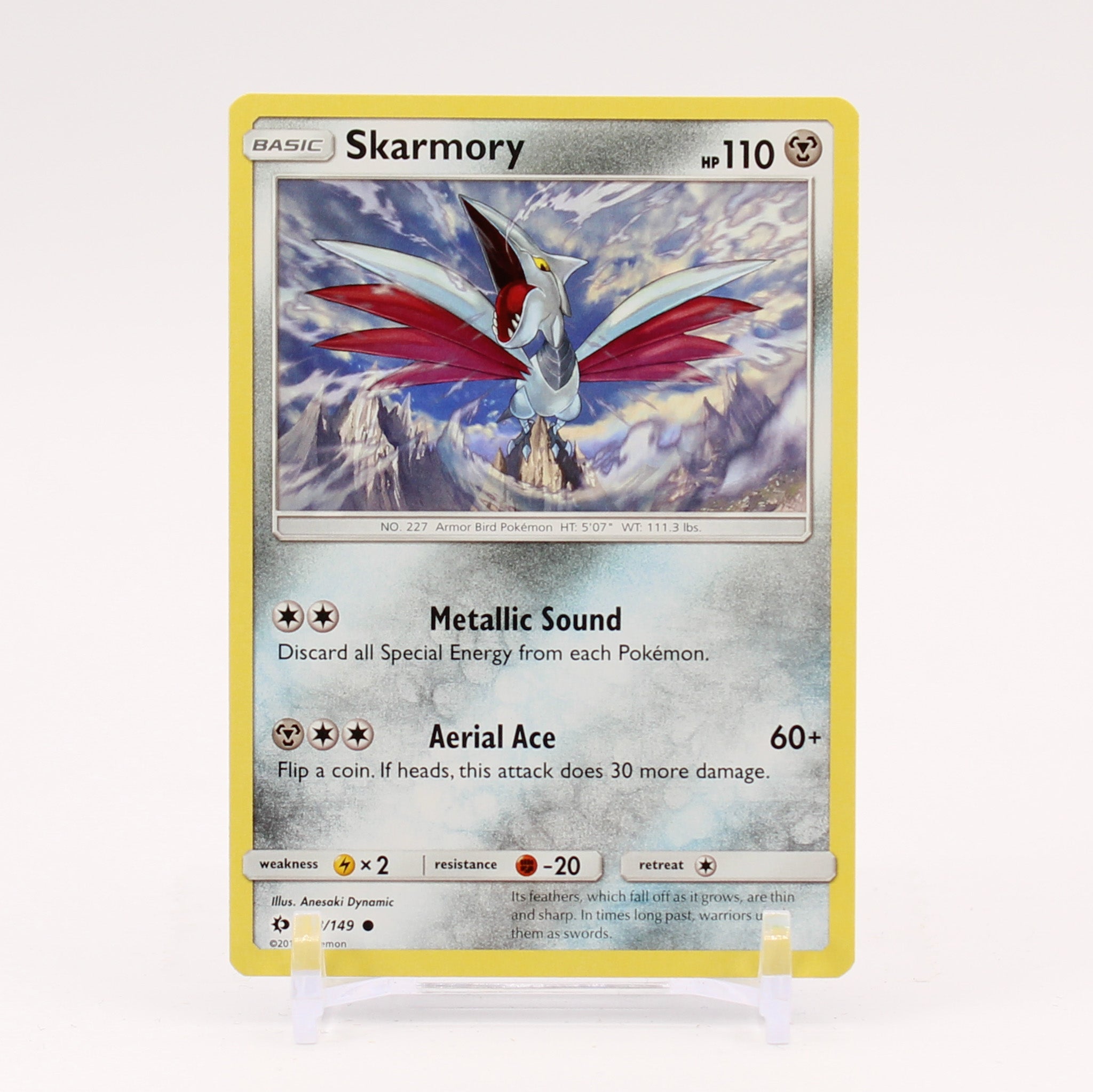 Skarmory - 88/149 Sun & Moon Pokemon - NM/MINT