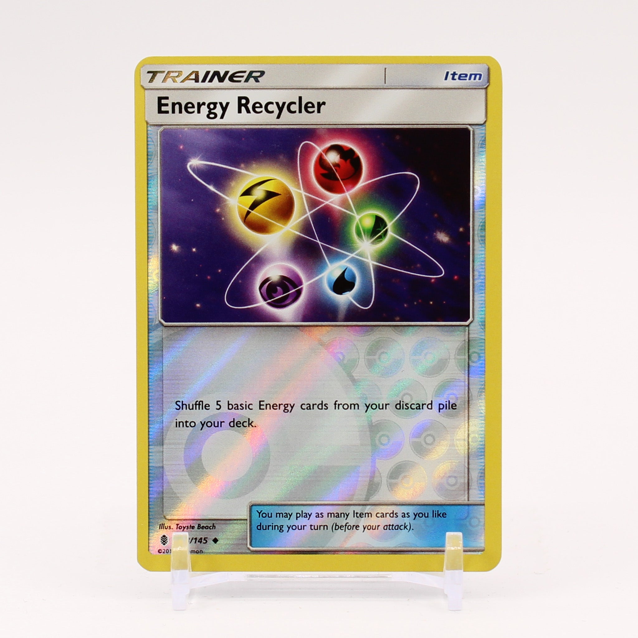 Energy Recycler - 123/145 Guardians Rising Reverse Holo Trainer - NM/MINT