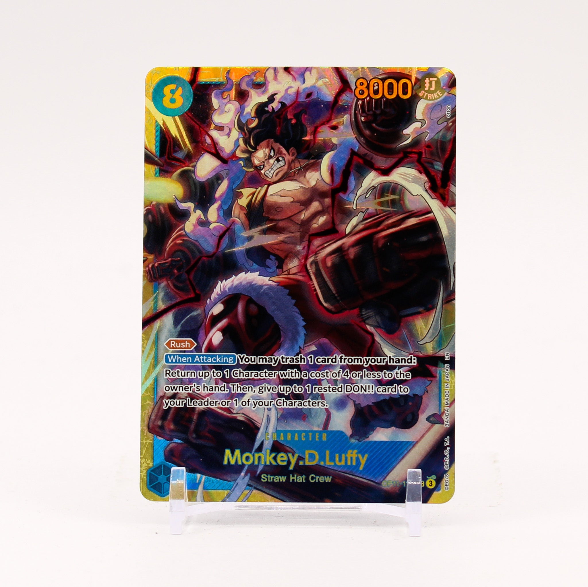 Monkey.D.Luffy - OP11-118 A Fist of Divine Speed SEC One Piece - NM/MINT