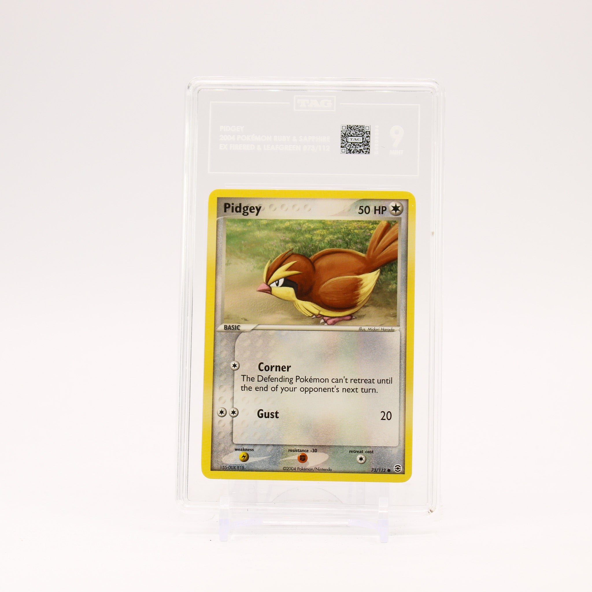 Pidgey - 73/112 TAG 9 EX Fire Red & Leaf Green Pokemon - MINT