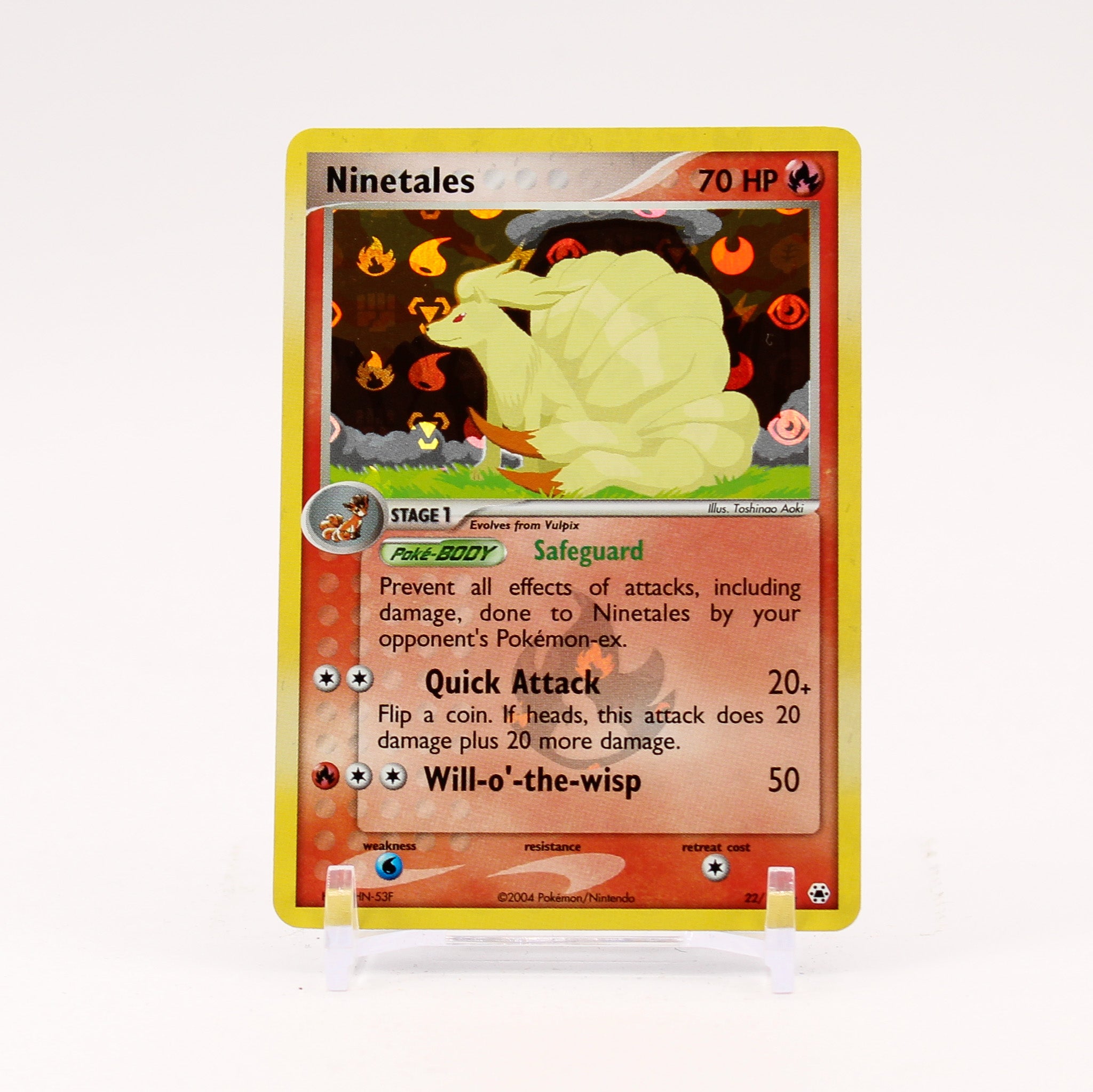 Ninetales 22/101 Hidden Legends Reverse Holo Rare Pokemon - NM