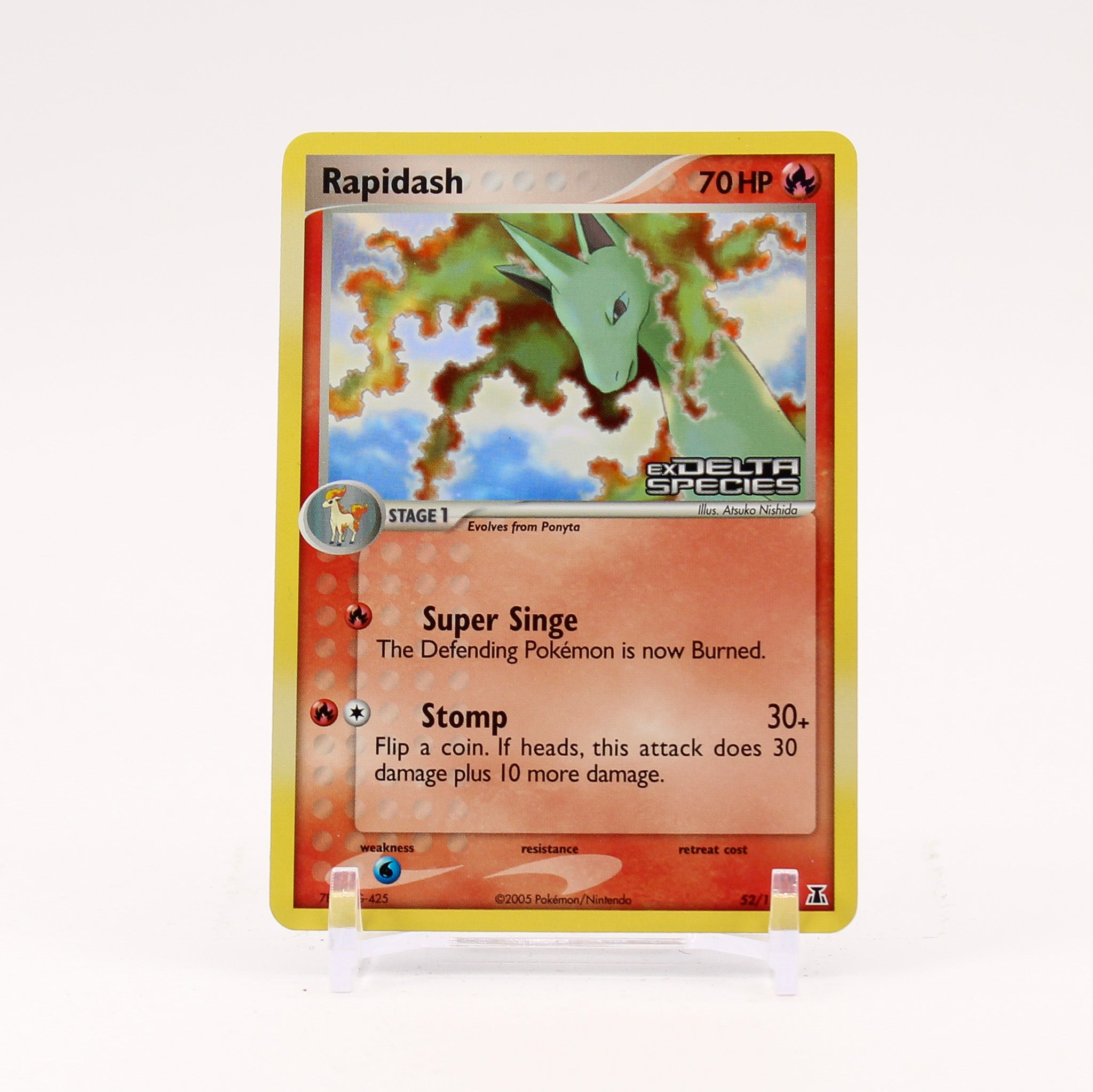 Rapidash - 52/113 Delta Species Reverse Holo Pokemon - NM/MINT