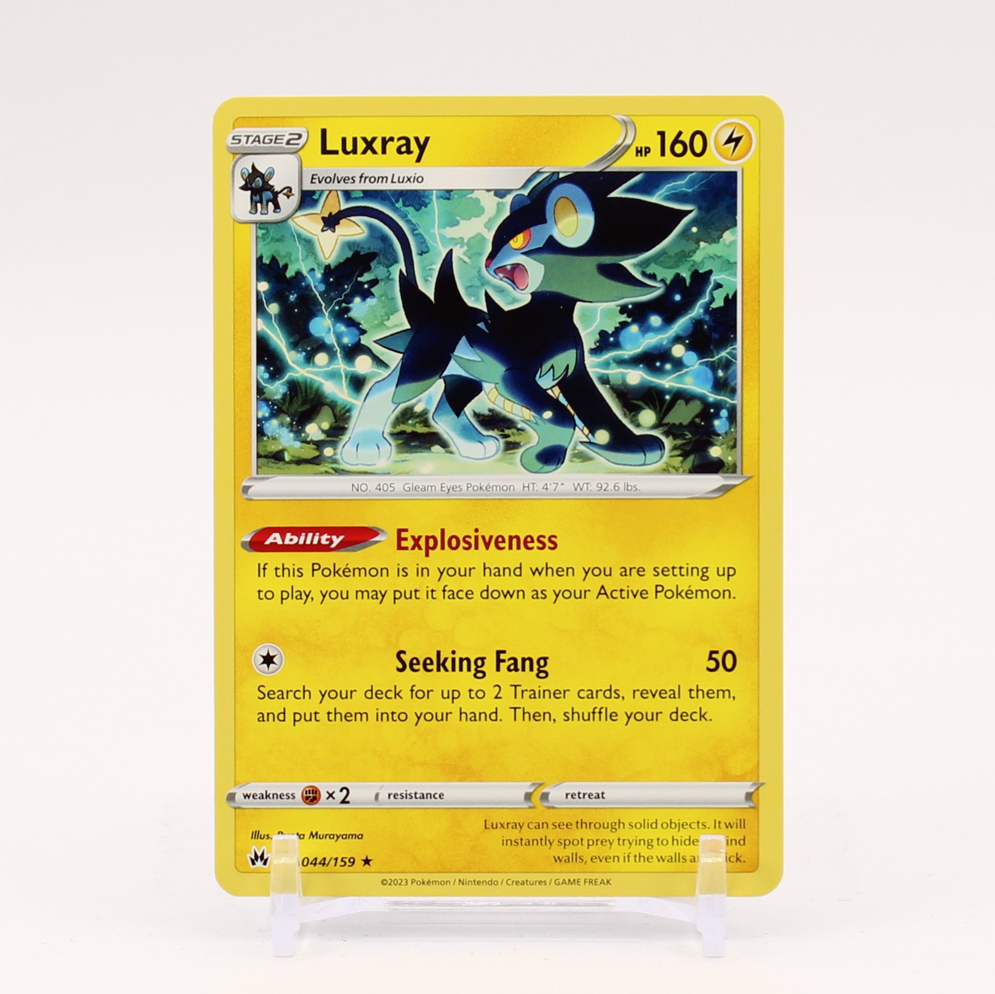 Luxray - 044/159 Crown Zenith Rare Pokemon - NM/MINT