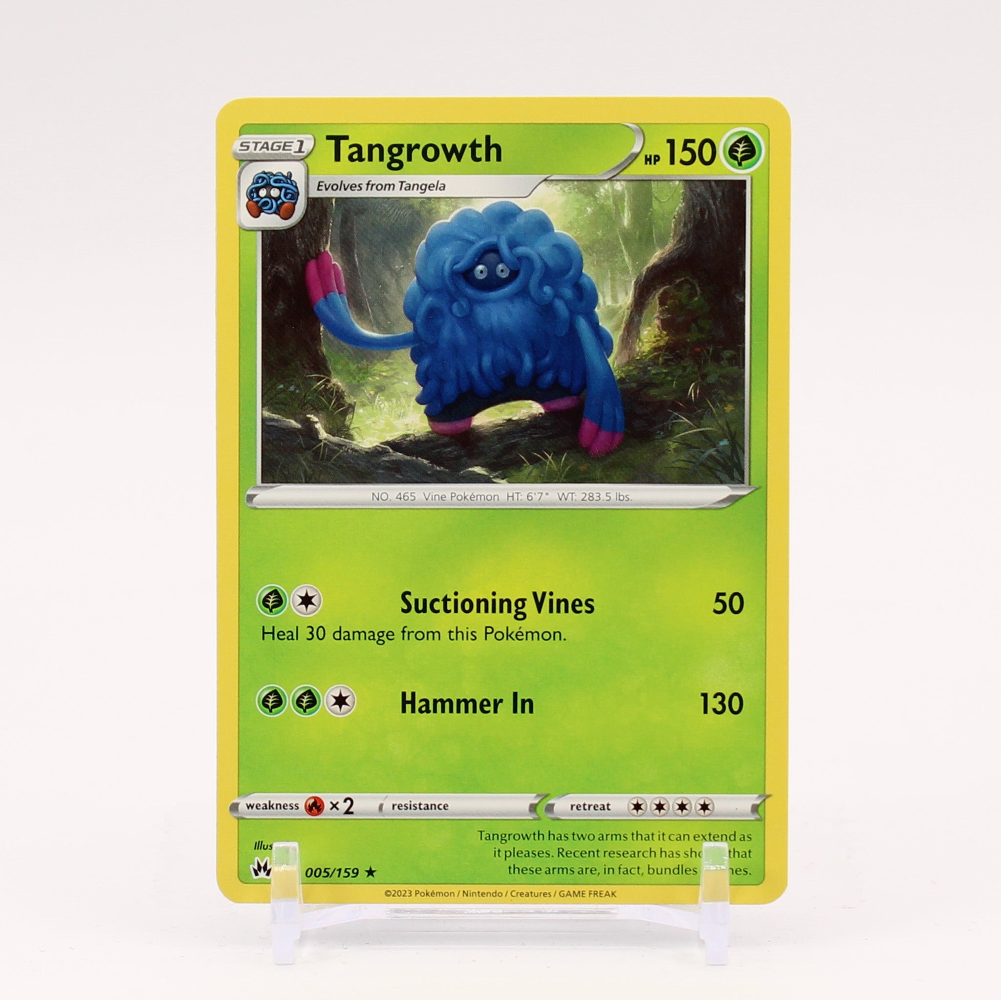 Tangrowth - 005/159 Crown Zenith Rare Pokemon - NM/MINT