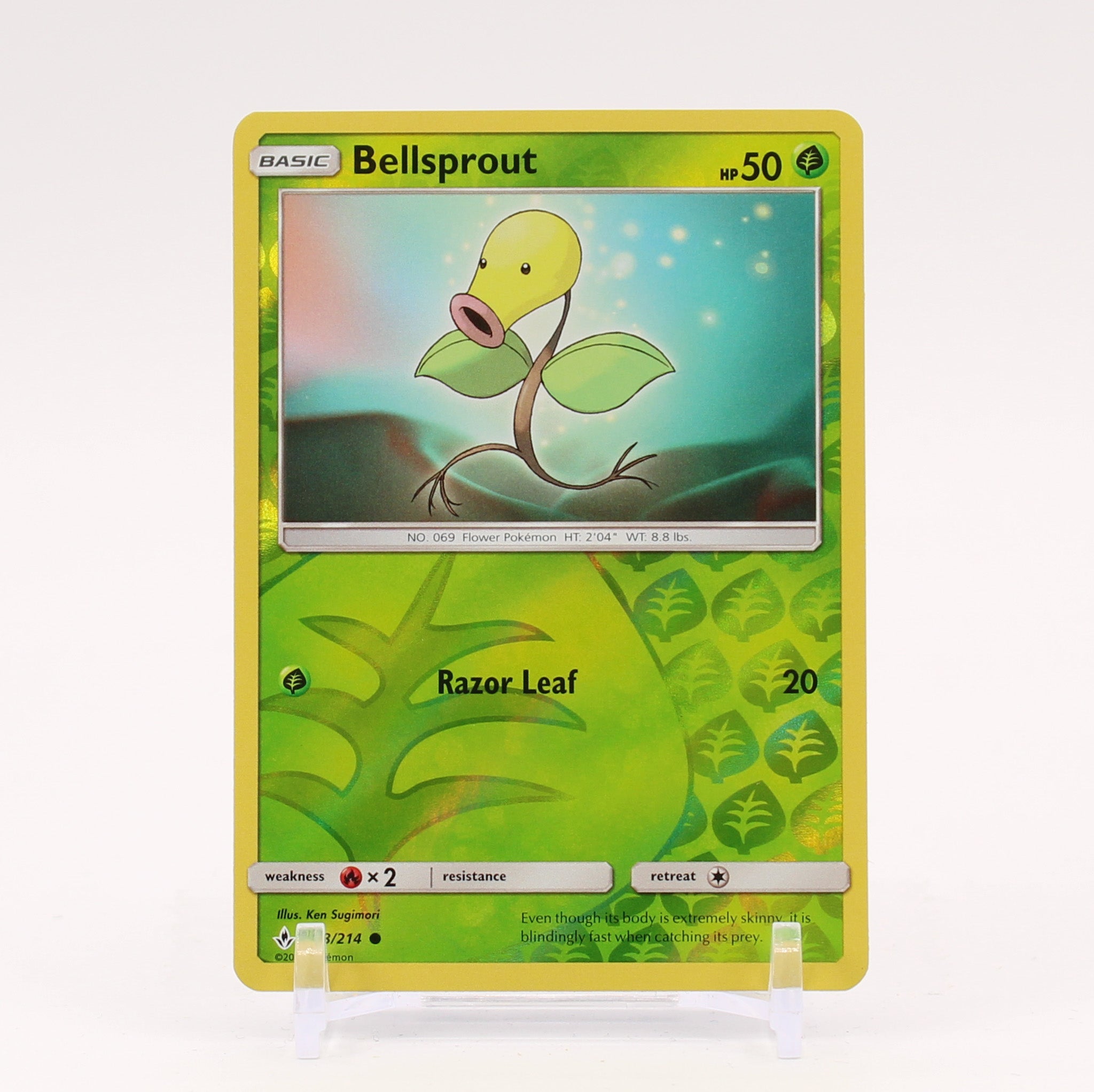 Bellsprout - 13/214 Unbroken Bonds Reverse Holo Pokemon - NM/MINT