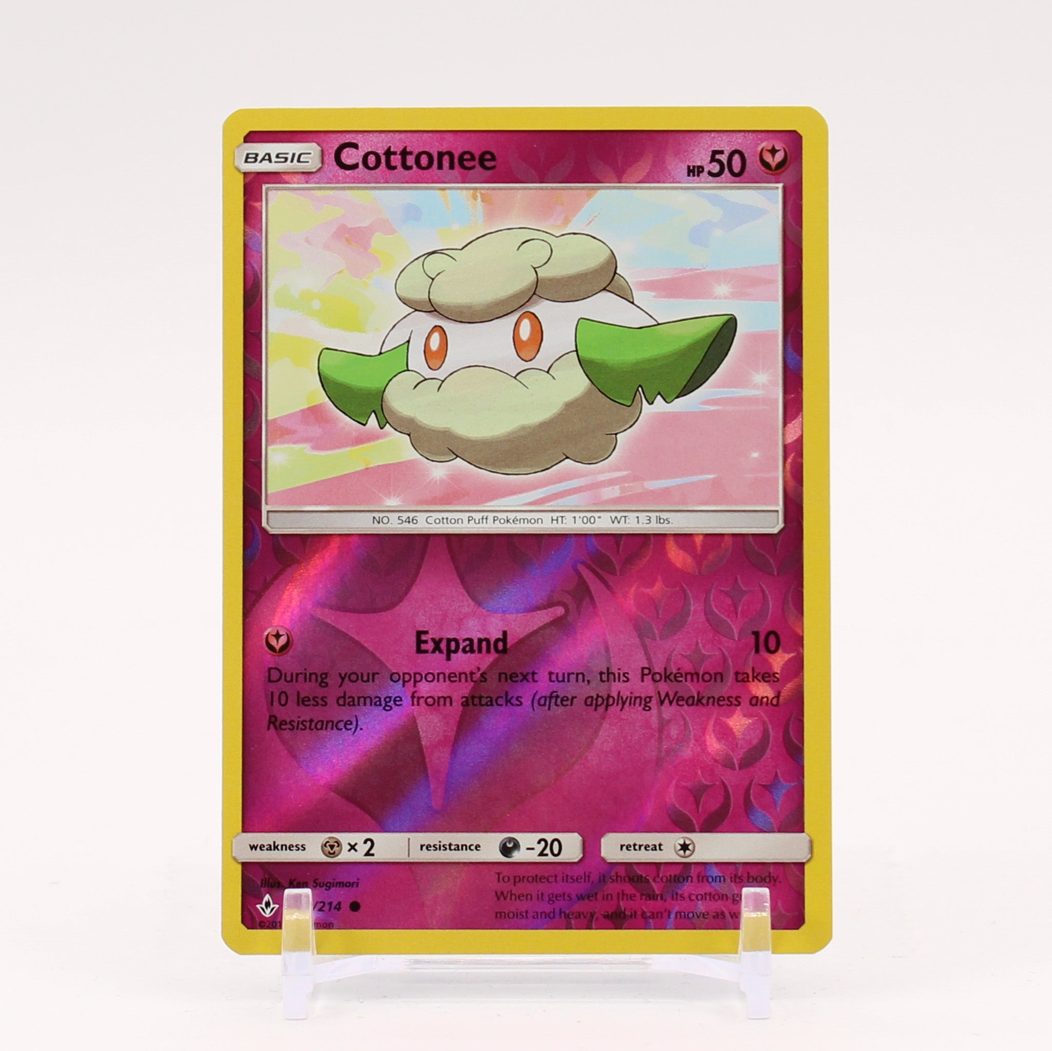 Cottonee - 139/214 Unbroken Bonds Reverse Holo Pokemon - NM/MINT