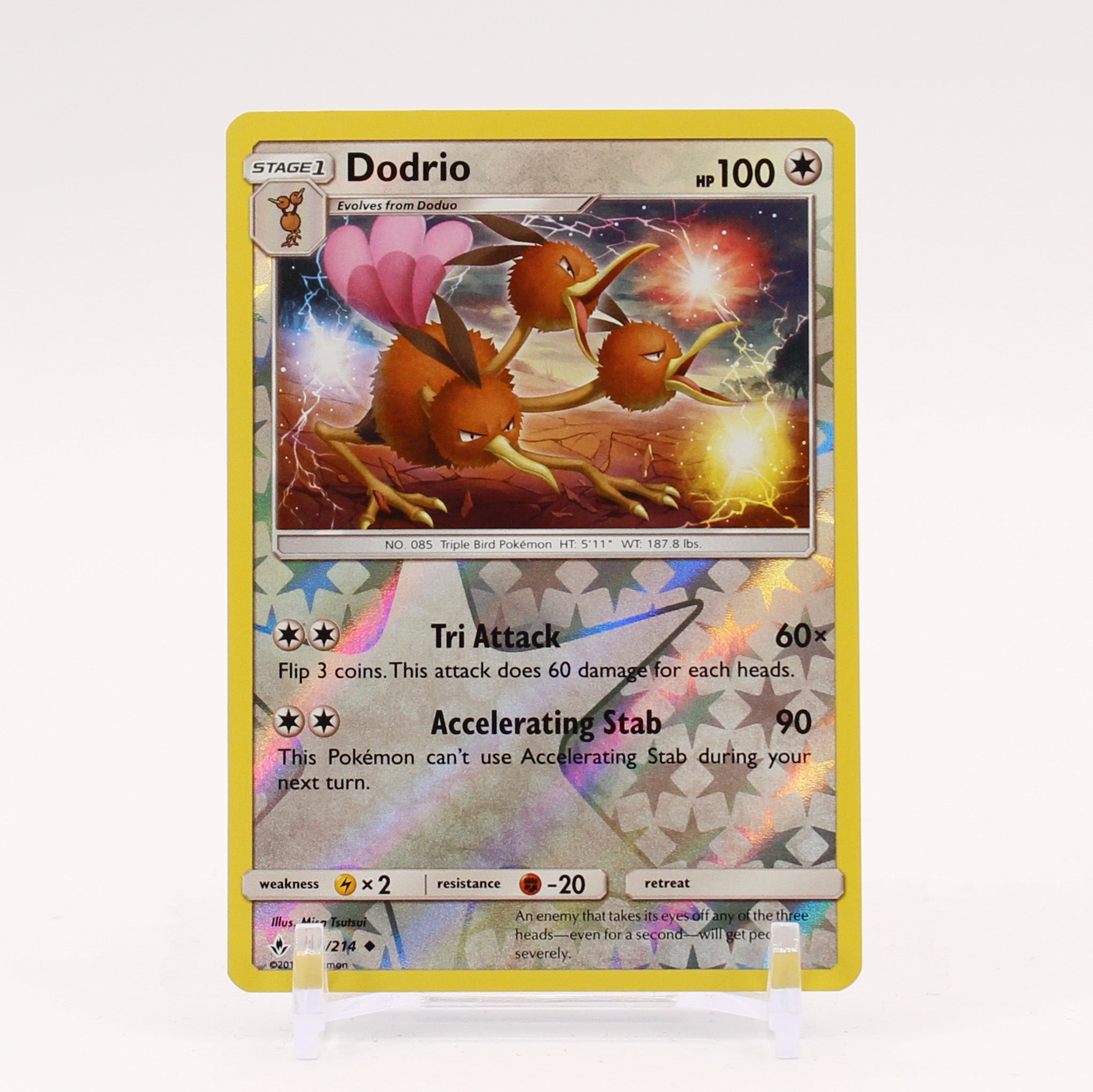 Dodrio - 151/214 Unbroken Bonds Reverse Holo Pokemon - NM/MINT