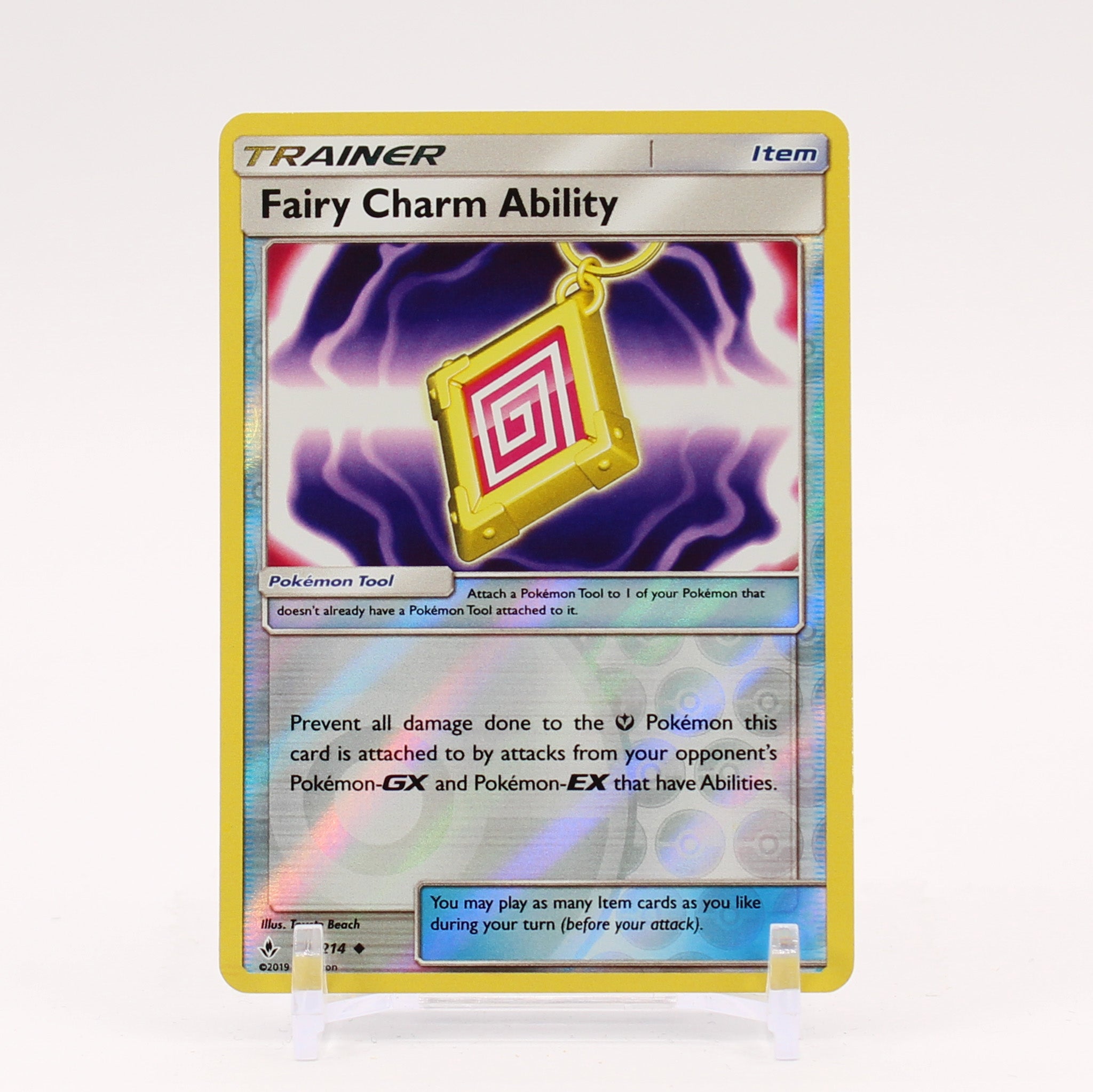 Fairy Charm Ability - 171/214 Unbroken Bonds Reverse Holo Trainer - NM/MINT