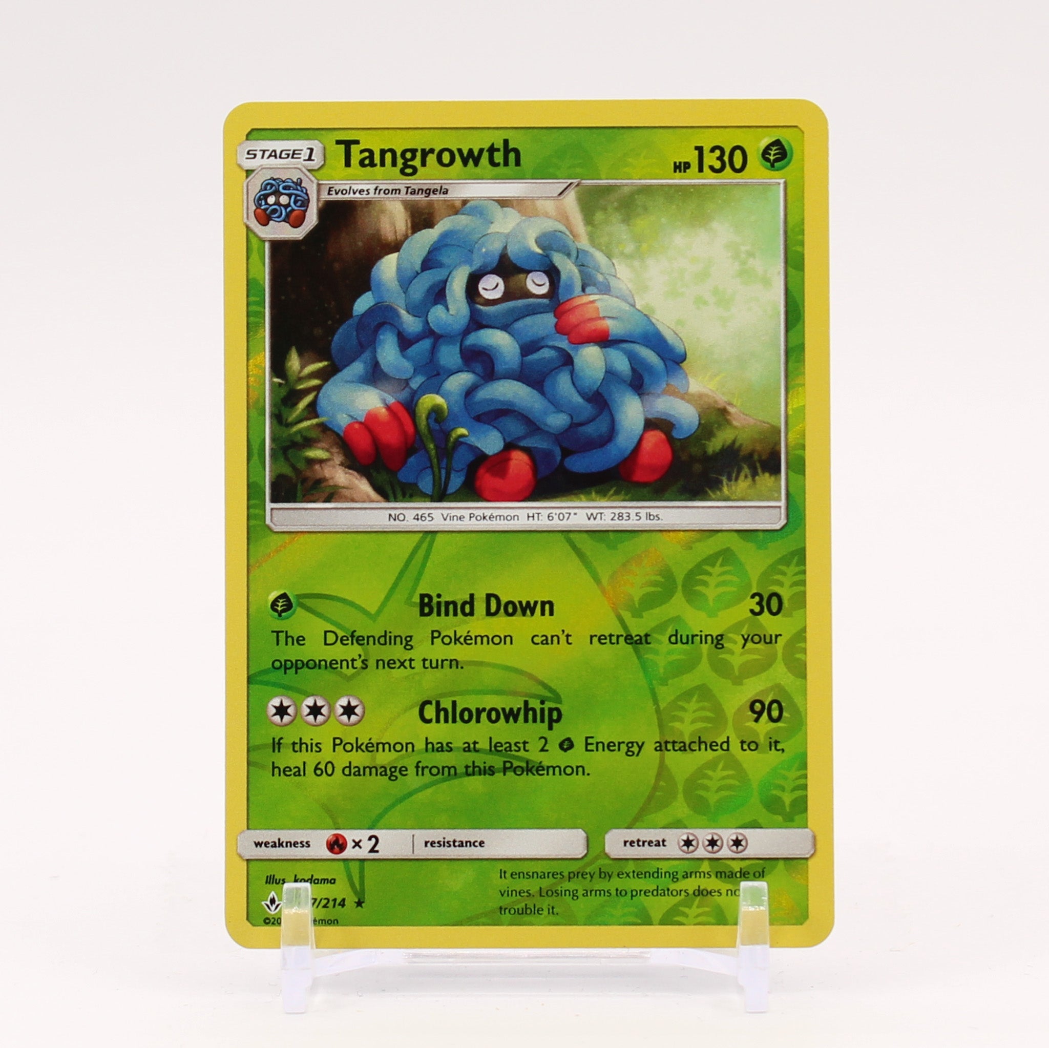 Tangrowth - 17/214 Unbroken Bonds Reverse Holo Rare Pokemon - NM/MINT