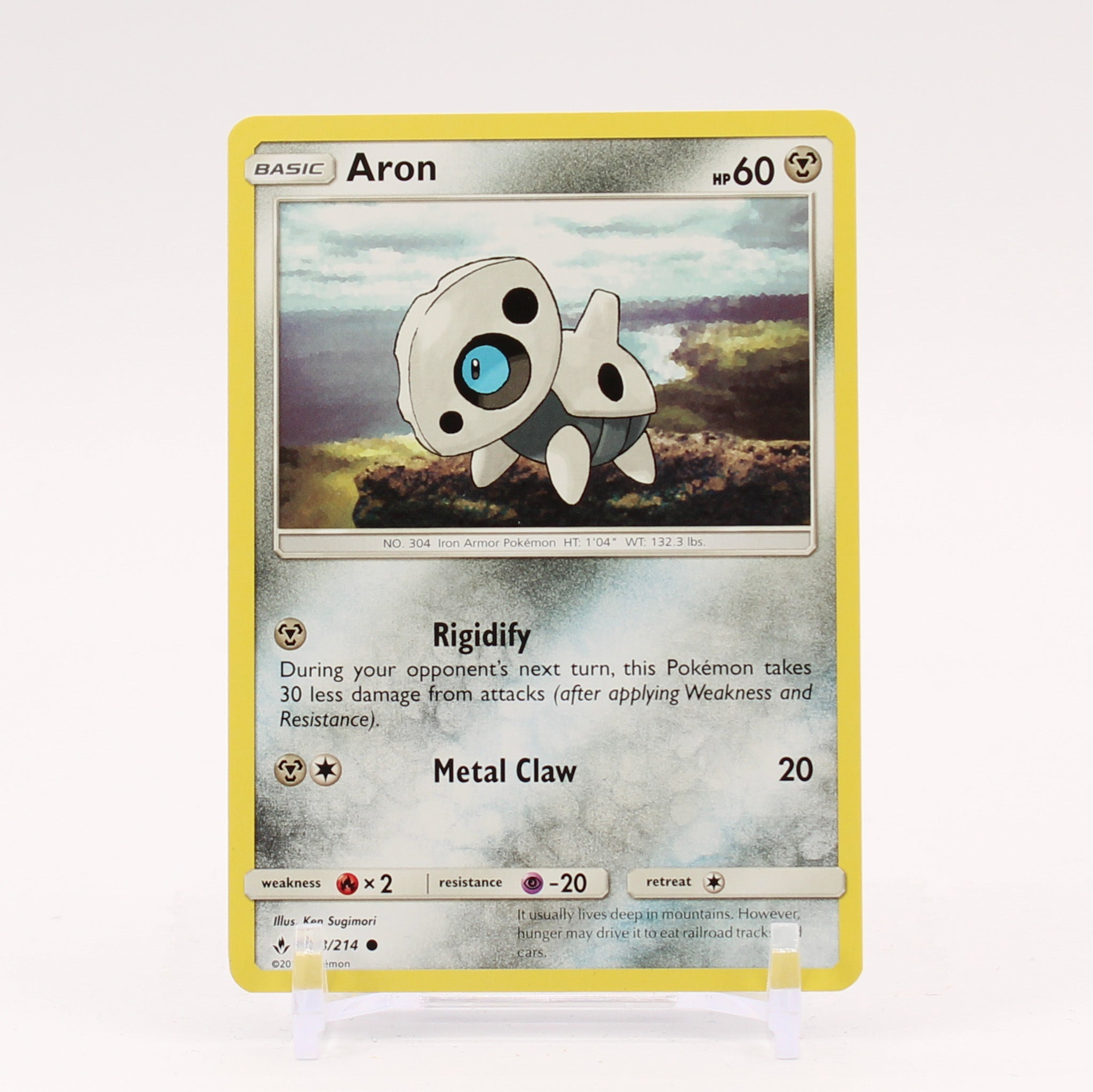 Aron - 123/214 Unbroken Bonds Pokemon - NM/MINT