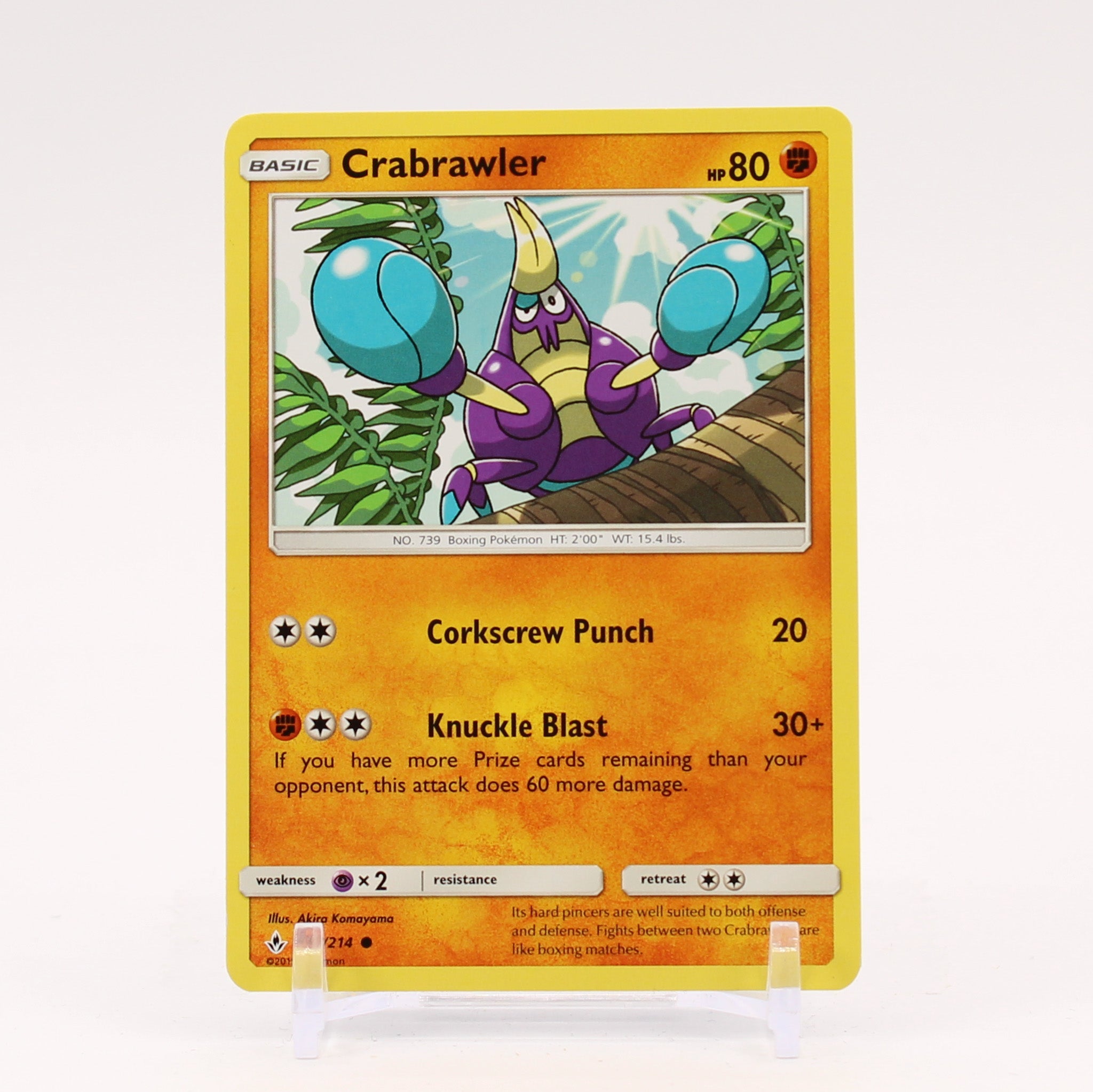 Crabrawler - 104/214 Unbroken Bonds Pokemon - NM/MINT