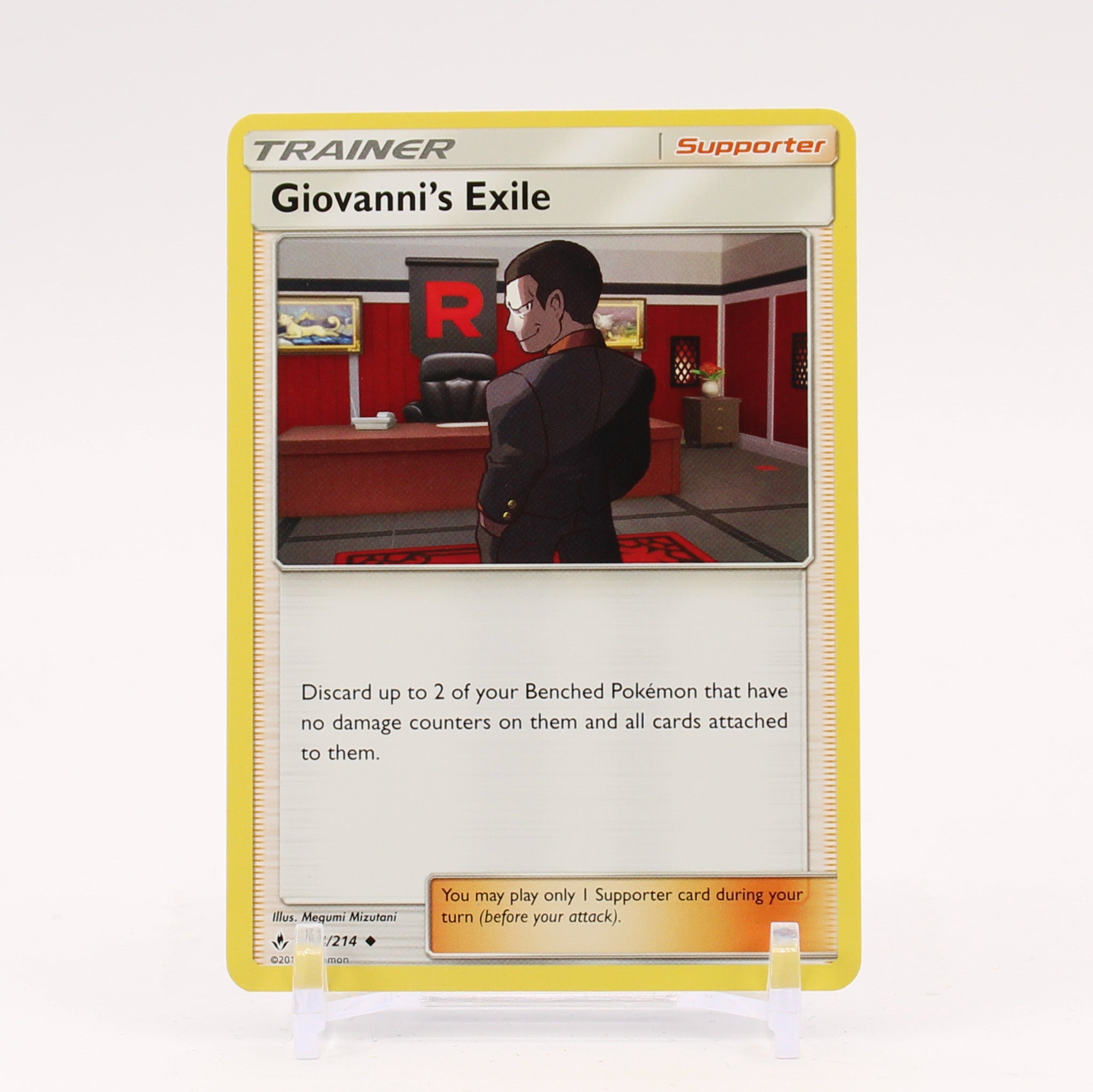 Giovanni's Exile - 174/214 Unbroken Bonds Trainer - NM/MINT