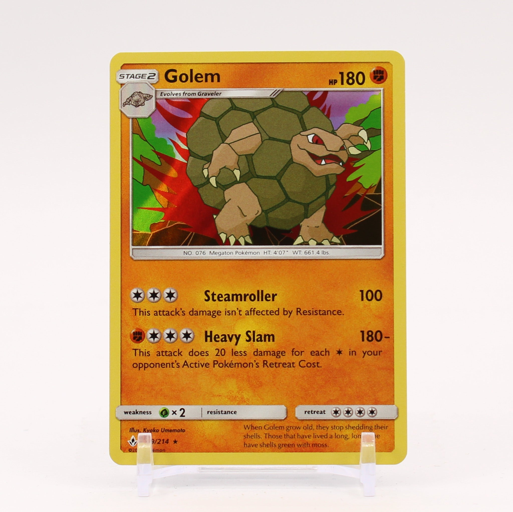 Golem - 89/214 Unbroken Bonds Holo Rare Pokemon - NM/MINT