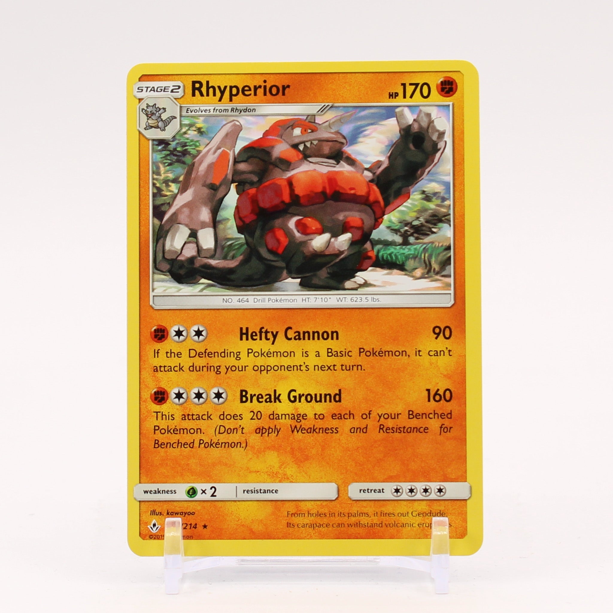 Rhyperior - 95/214 Unbroken Bonds Rare Pokemon - NM/MINT