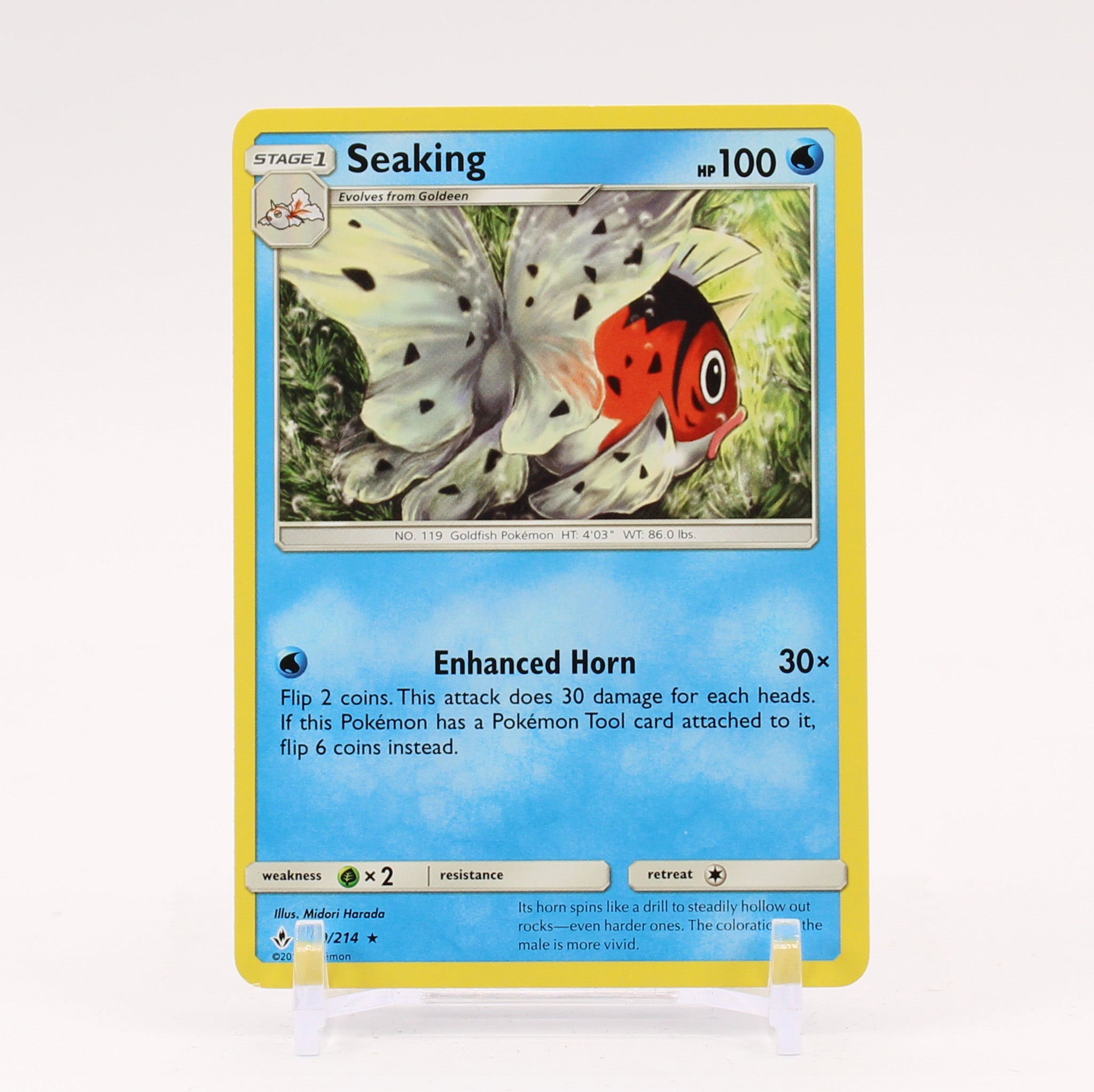 Seaking - 49/214 Unbroken Bonds Rare Pokemon - NM/MINT