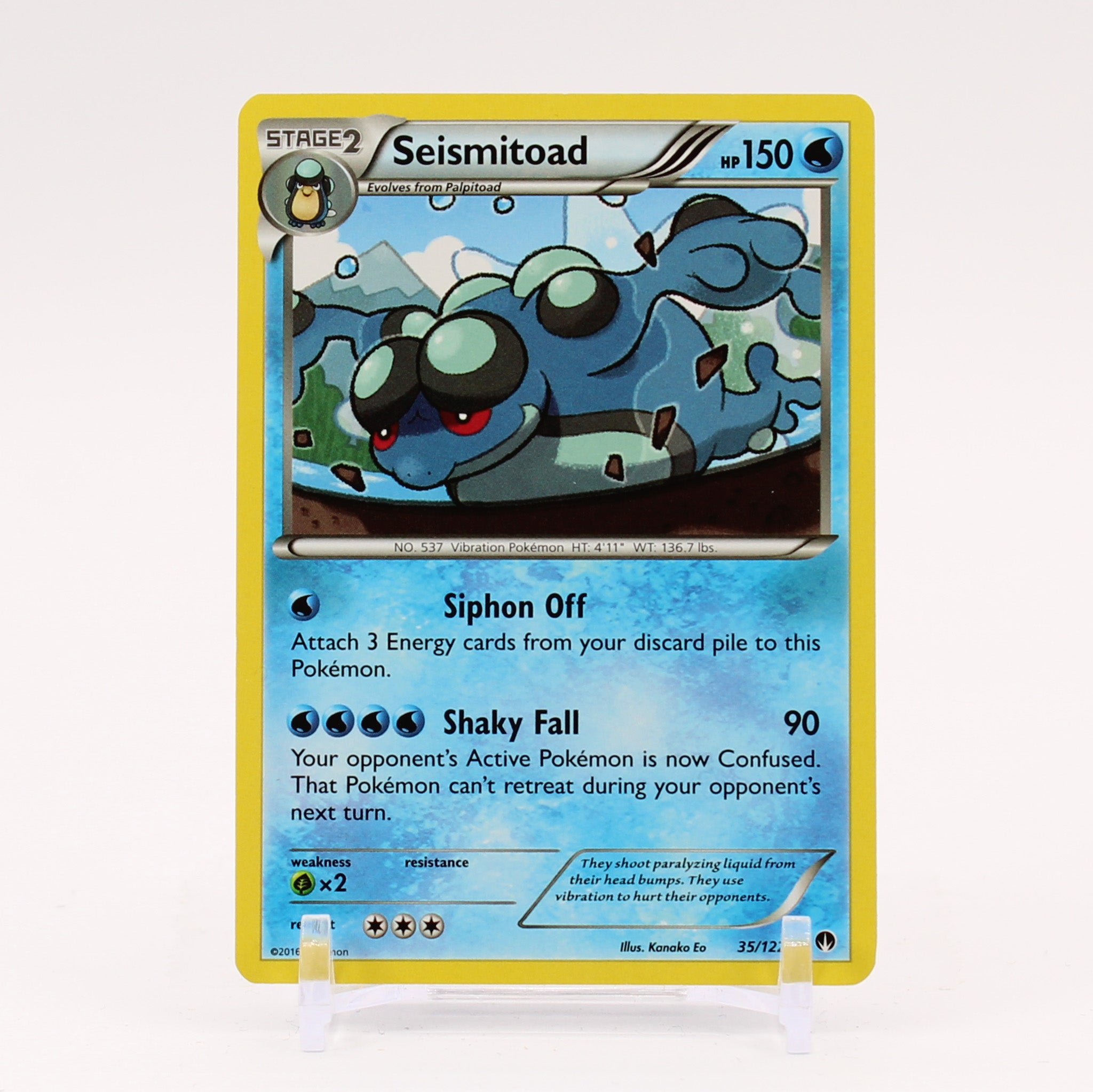 Seismitoad - 35/122 BREAKPoint Rare Pokemon - NM