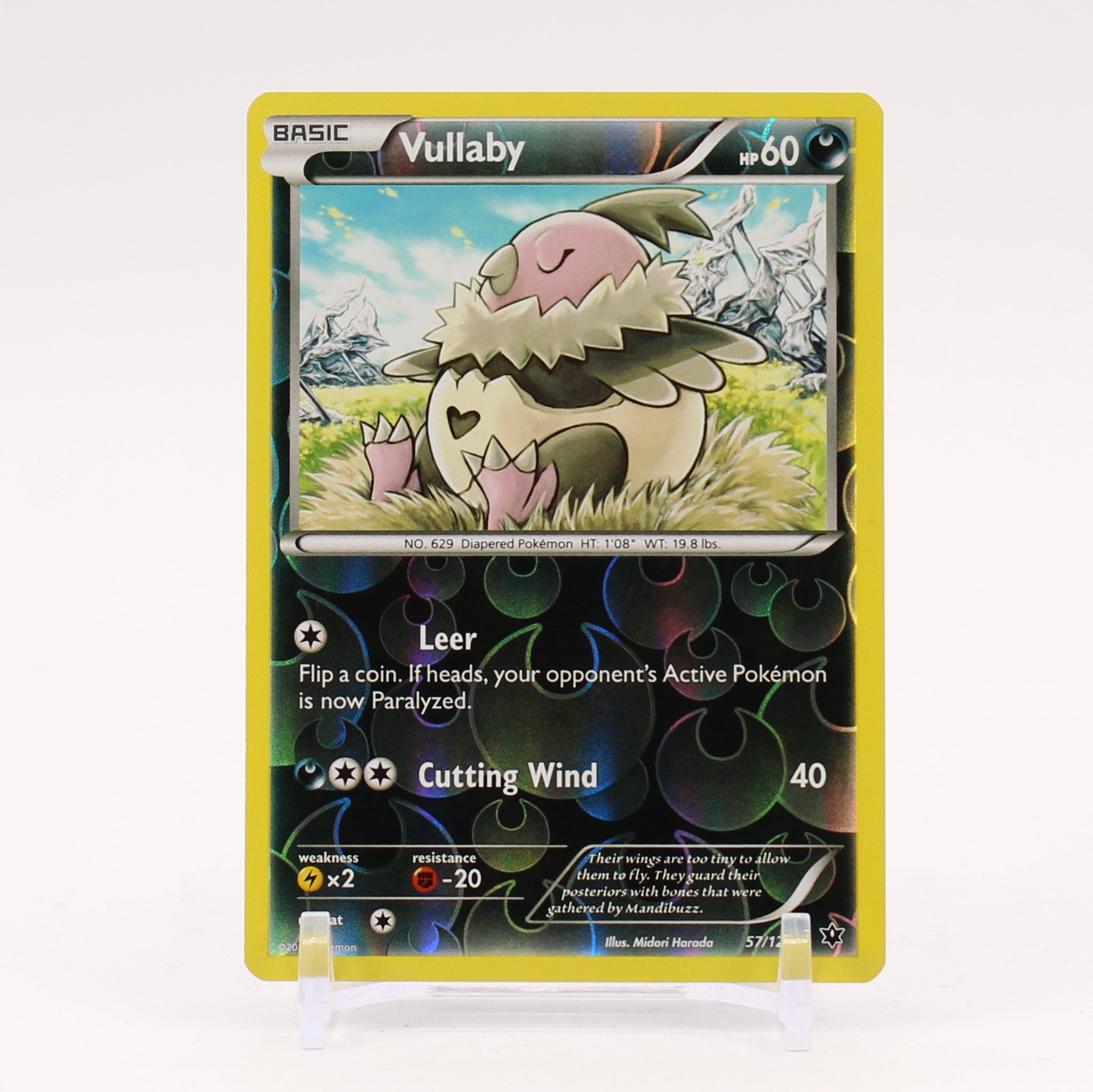 Vullaby - 57/124 Fates Collide Reverse Holo Pokemon - NM