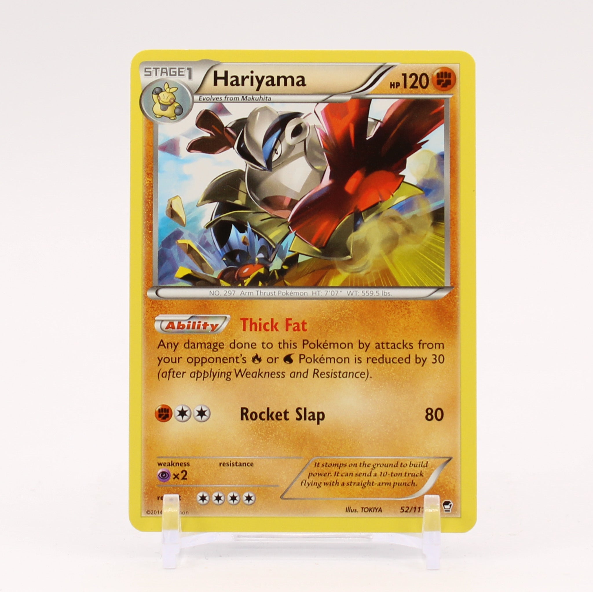 Hariyama - 52/111 Furious Fists Rare Pokemon - NM