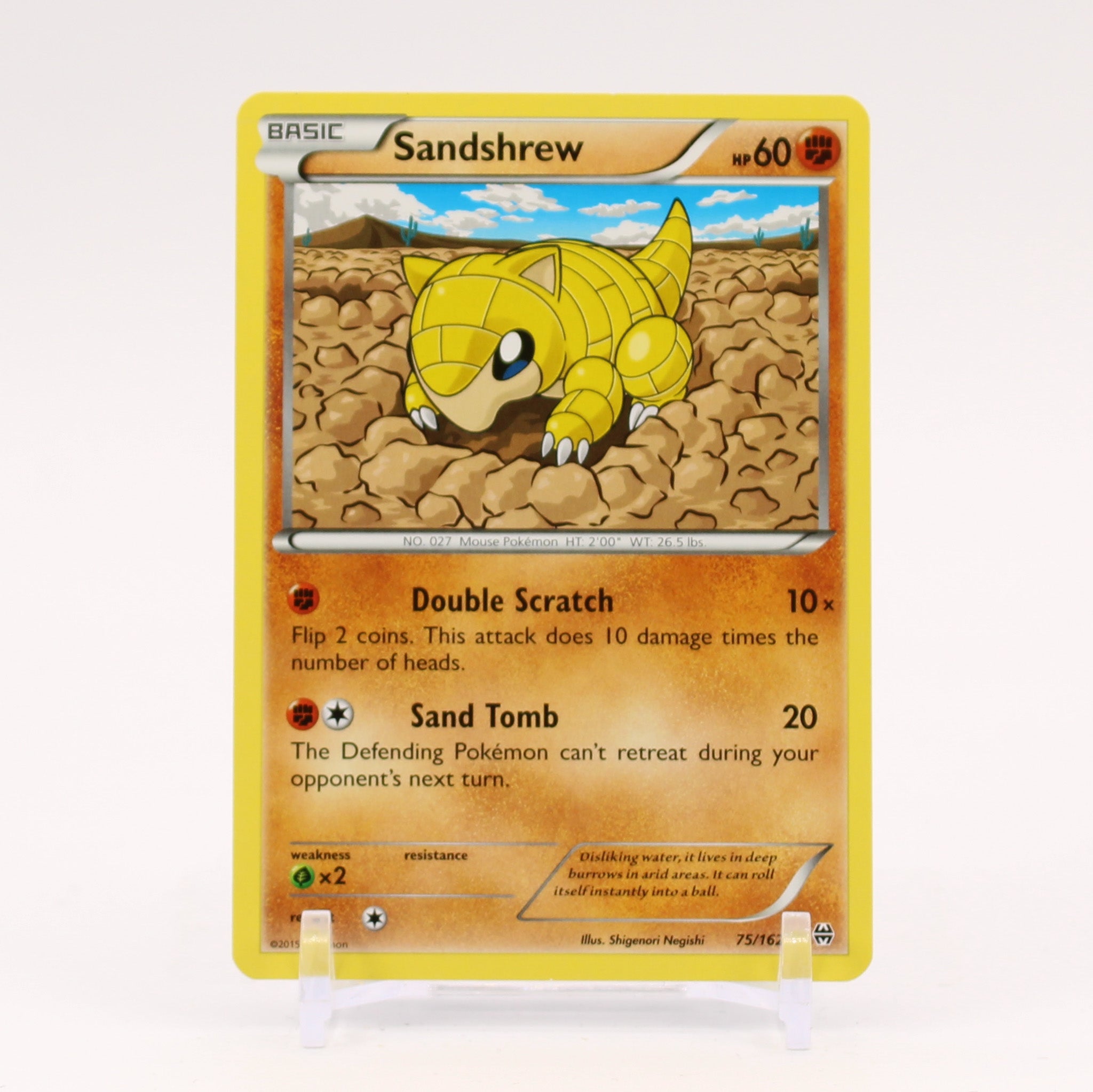 Sandshrew - 75/162 BREAKThrough Pokemon - NM