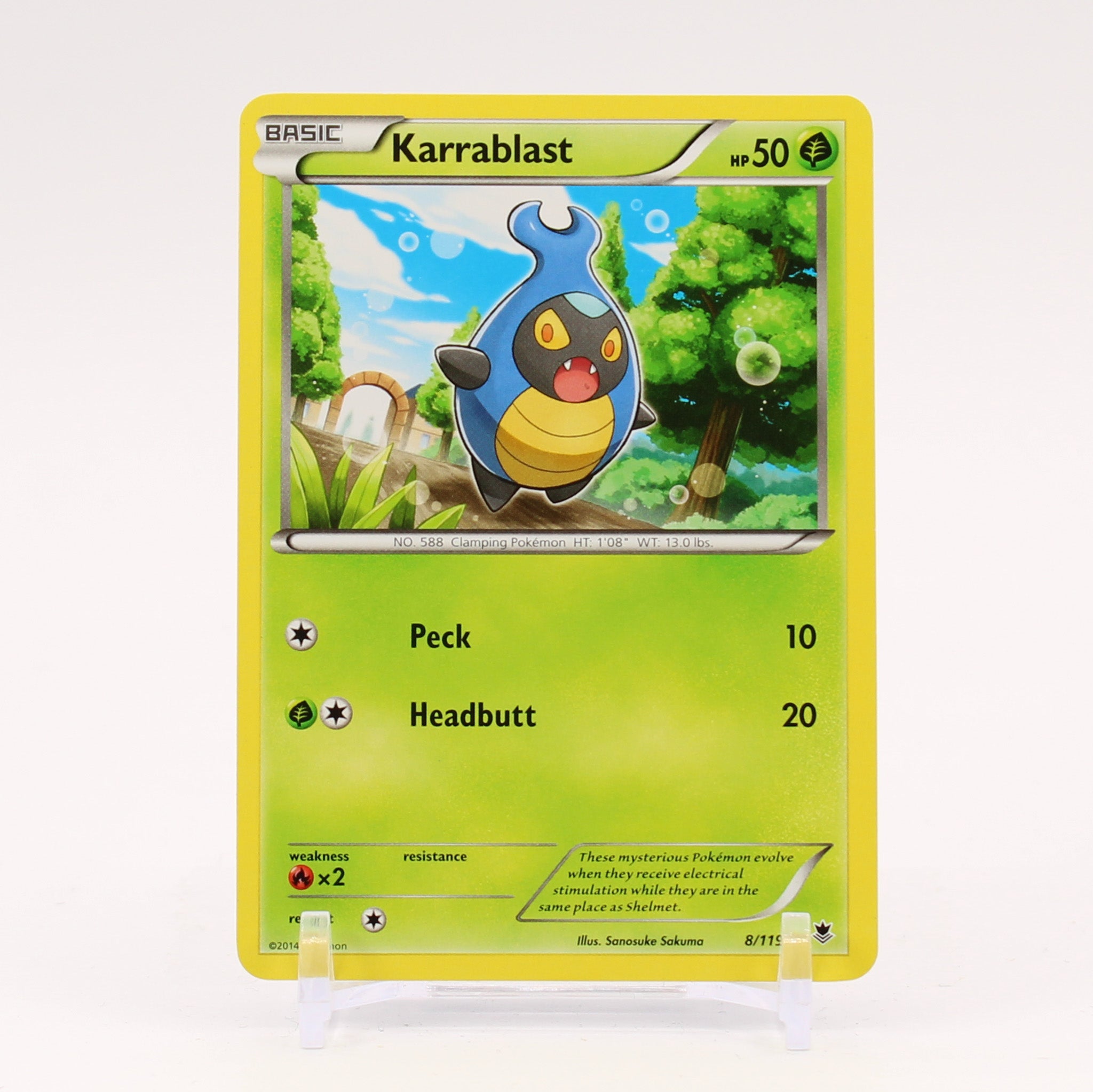 Karrablast - 8/119 Phantom Forces Pokemon - NM