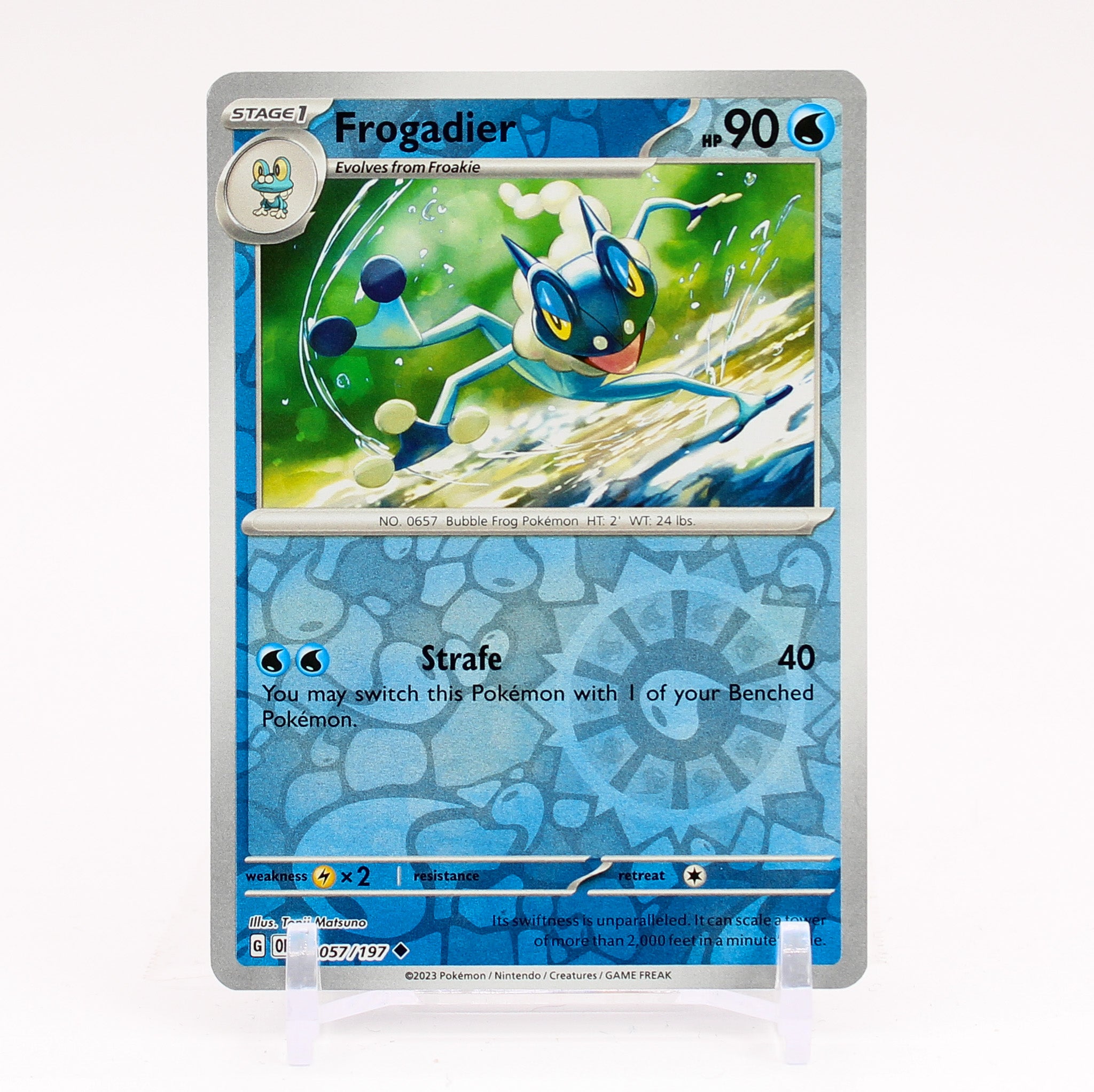 Frogadier - 057/197 Obsidian Flames Reverse Holo Pokemon - NM/MINT