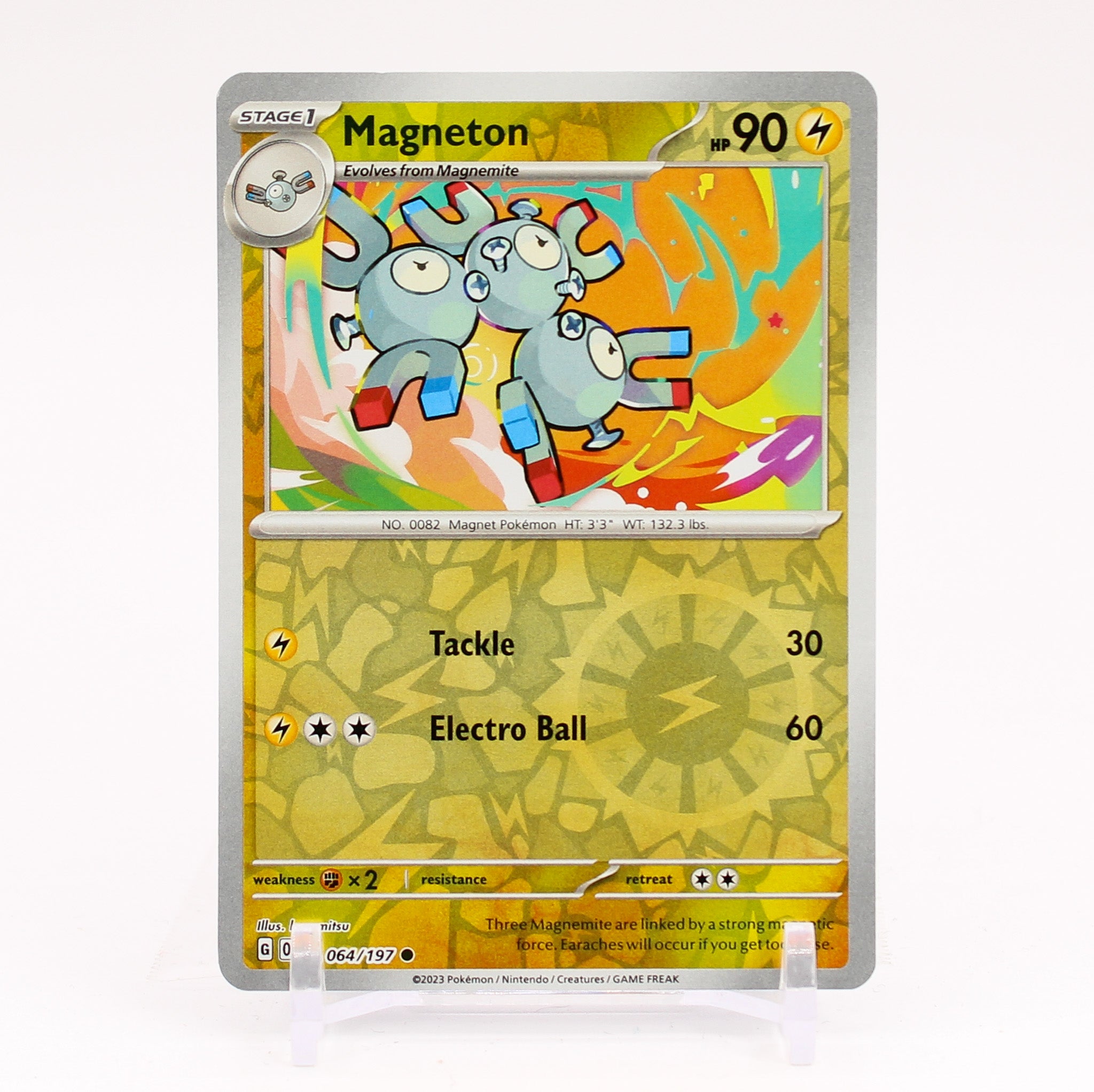 Magneton - 064/197 Obsidian Flames Reverse Holo Pokemon - NM/MINT
