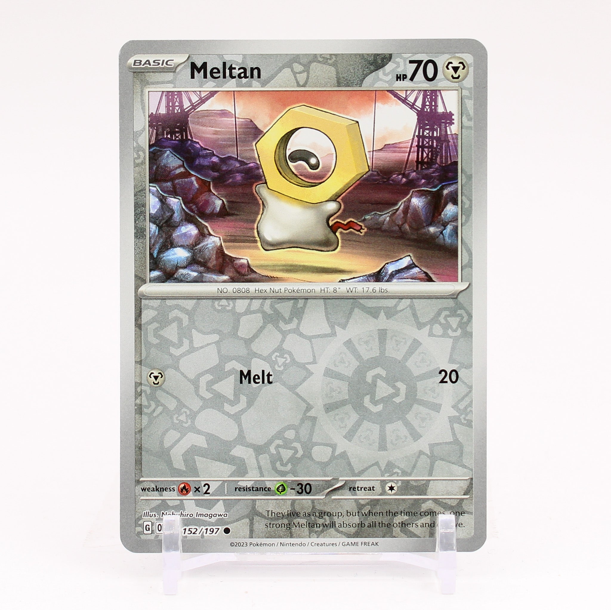 Meltan - 152/197 Obsidian Flames Reverse Holo Pokemon - NM/MINT