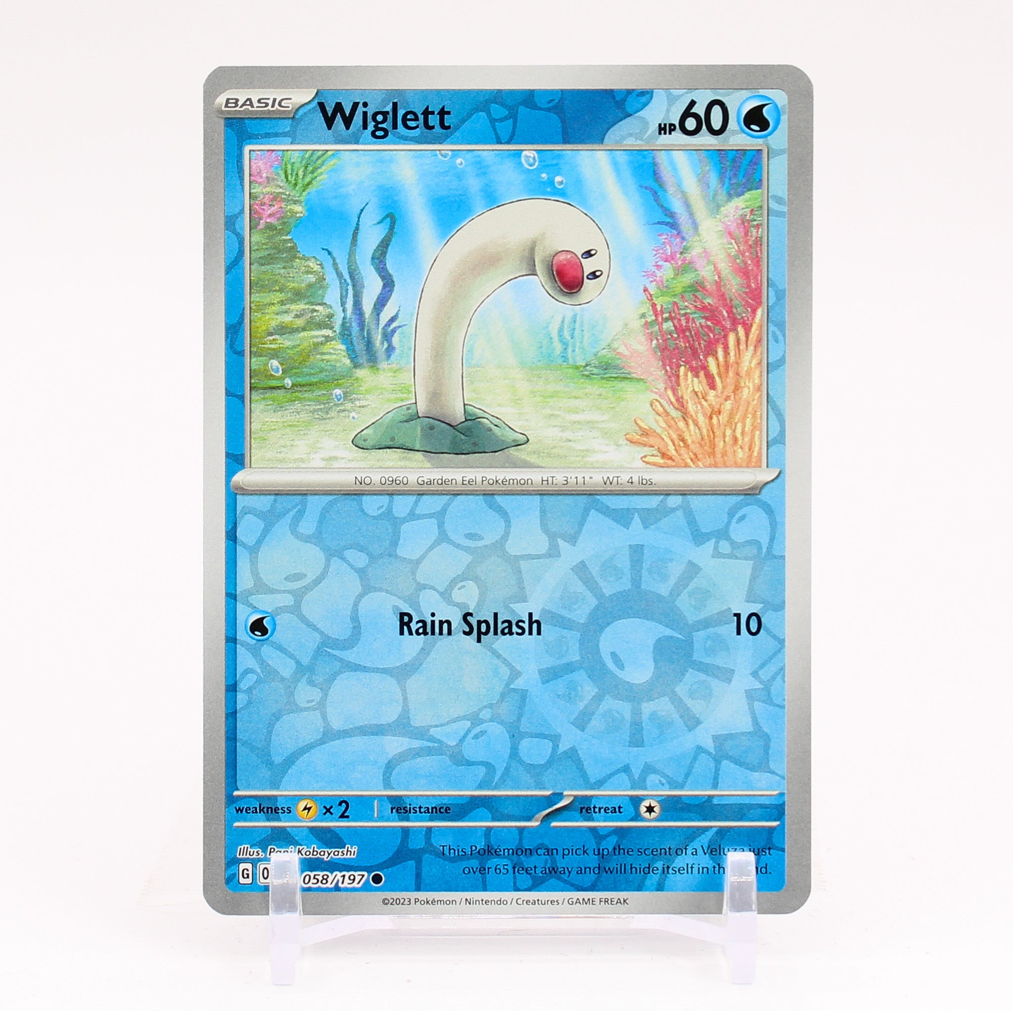 Wiglett - 058/197 Obsidian Flames Reverse Holo Pokemon - NM/MINT