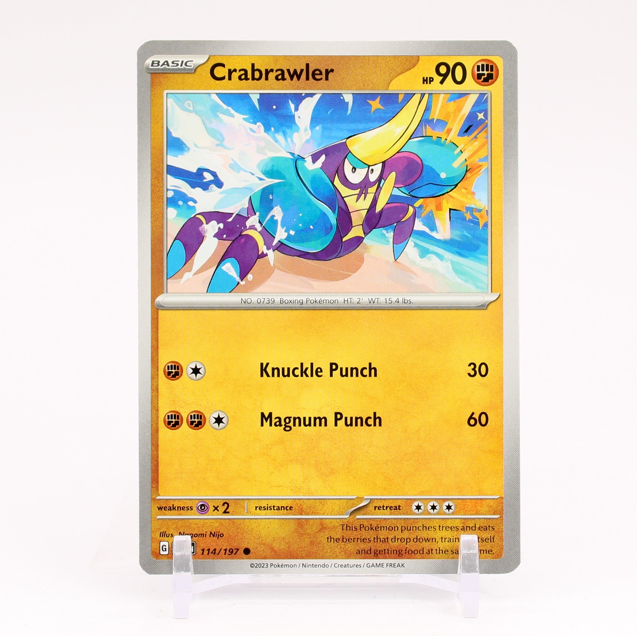 Crabrawler - 114/197 Obsidian Flames Common Pokemon - NM/MINT