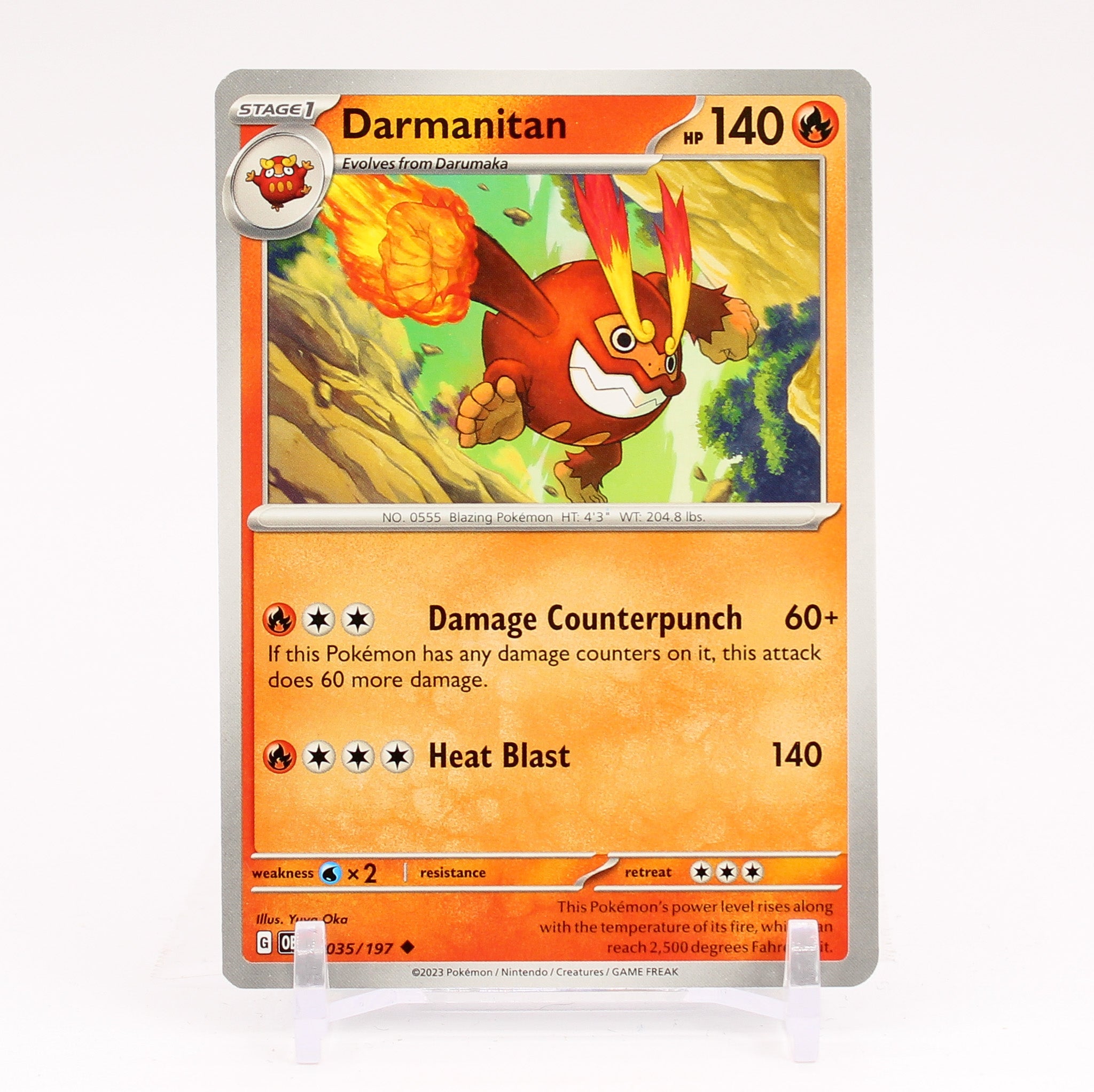 Darmanitan - 035/197 Obsidian Flames Uncommon Pokemon - NM/MINT