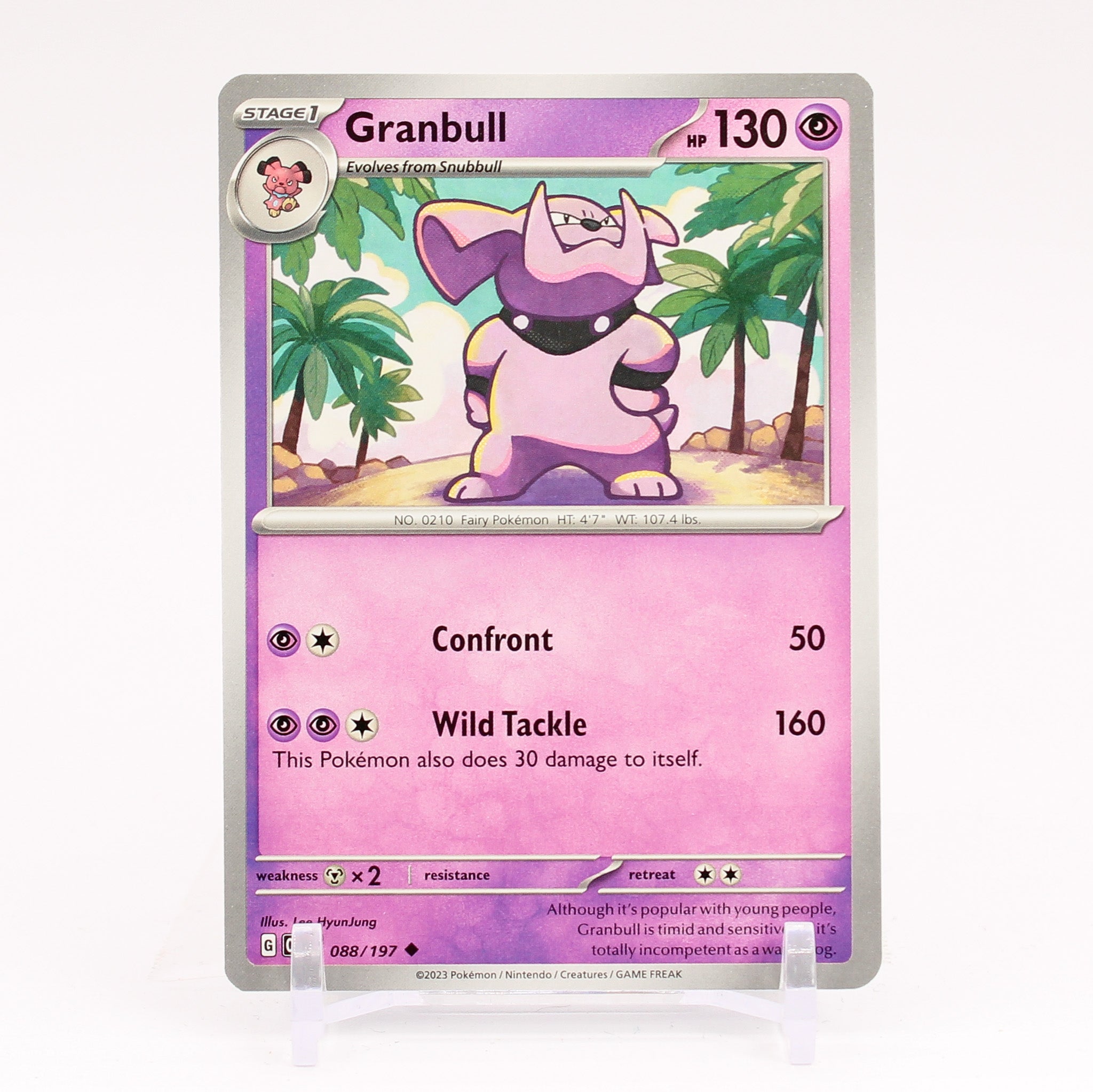 Granbull - 088/197 Obsidian Flames Common Pokemon - NM/MINT