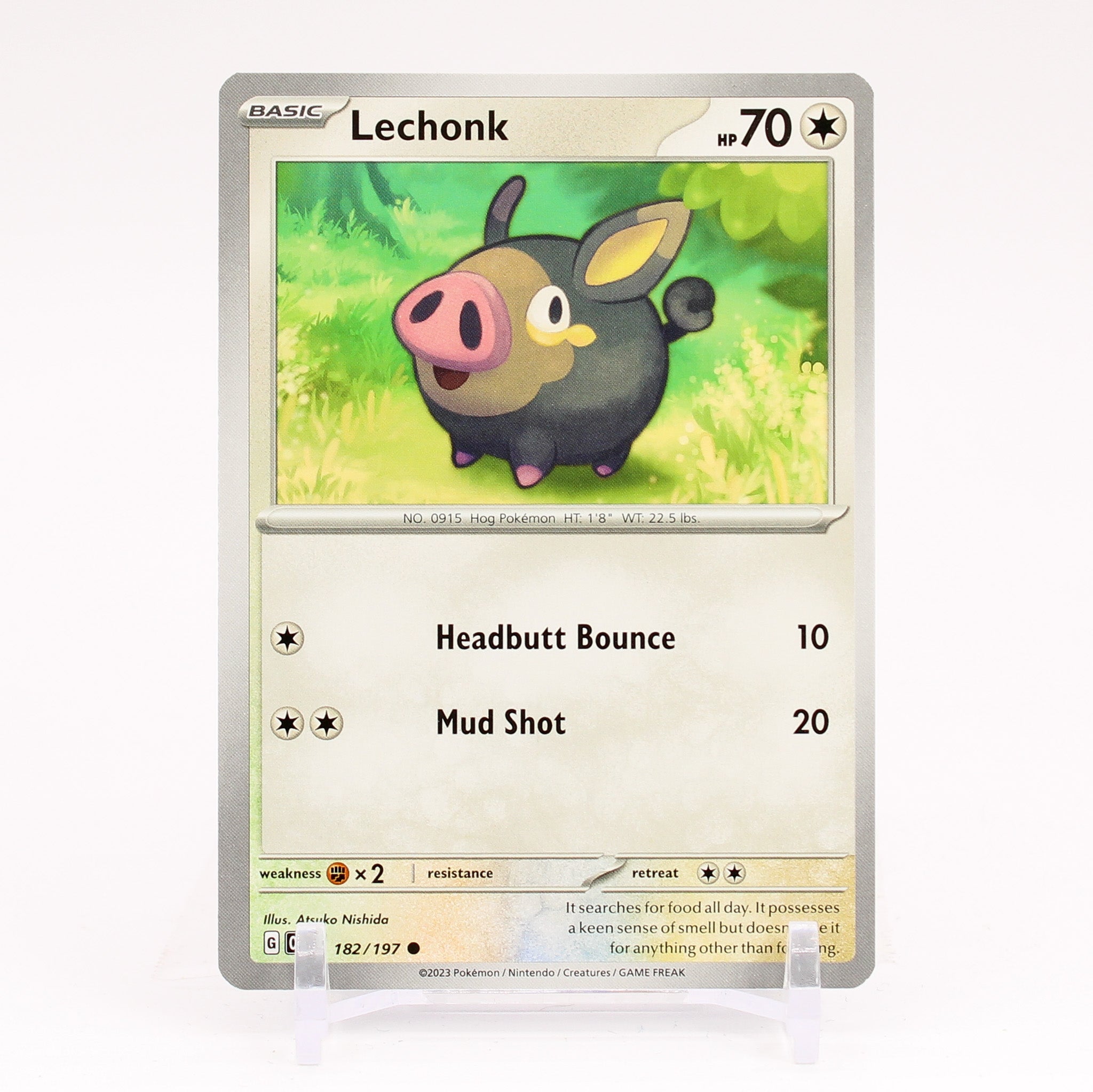 Lechonk - 182/197 Obsidian Flames Common Pokemon - NM/MINT