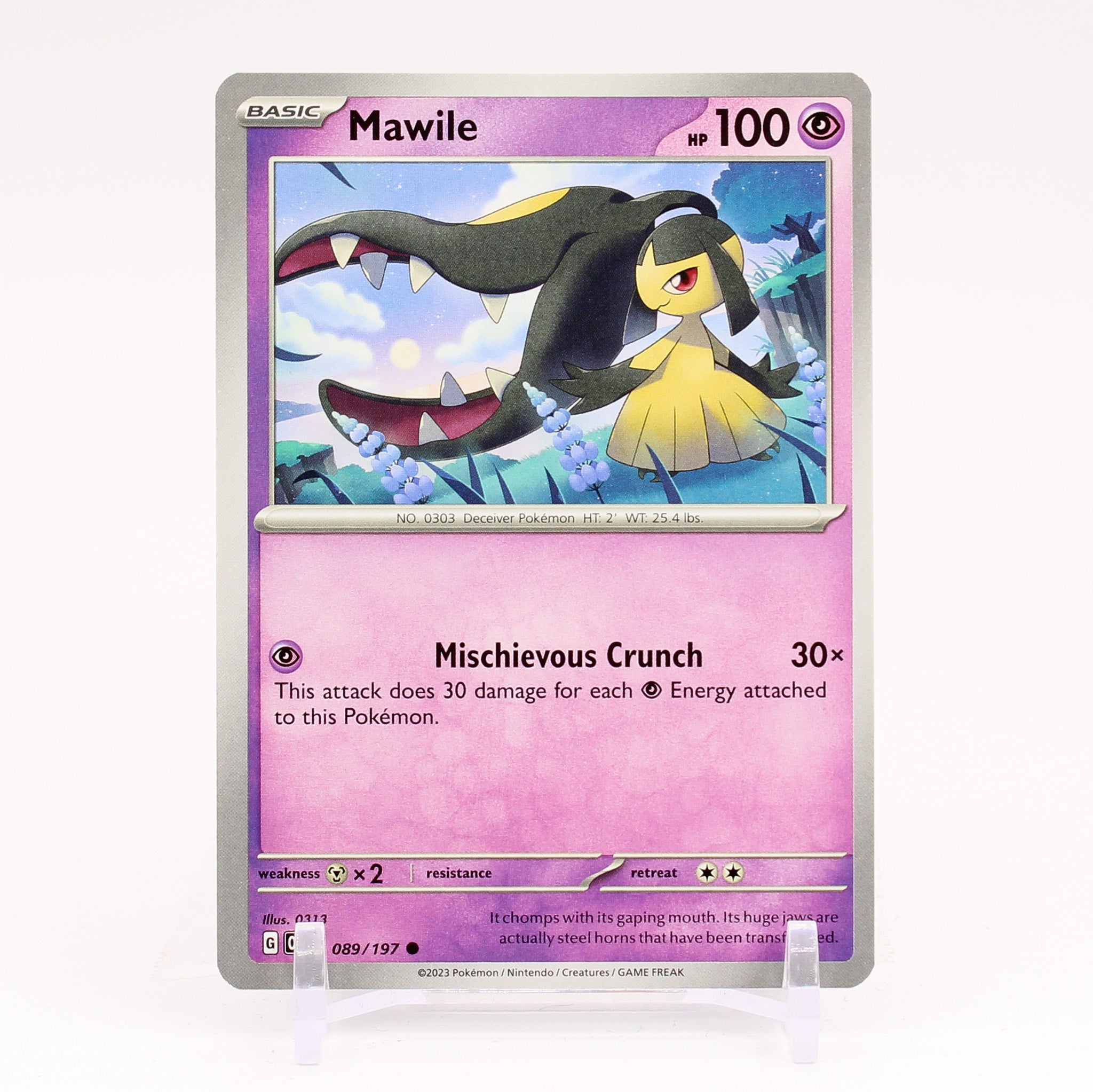 Mawile - 089/197 Obsidian Flames Uncommon Pokemon - NM/MINT
