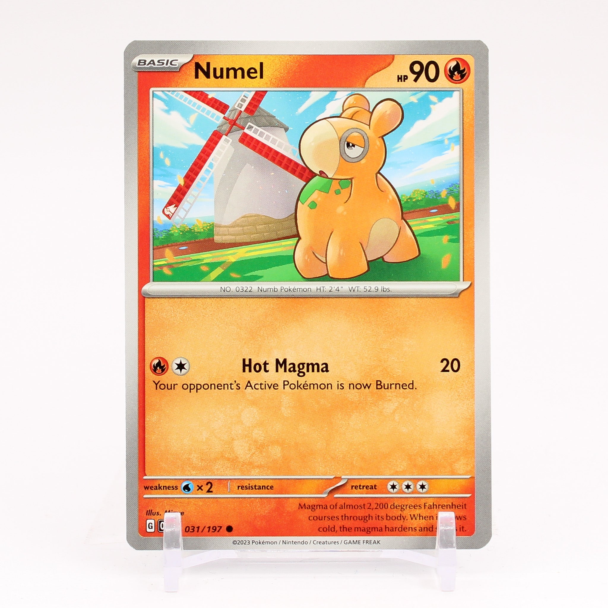 Numel - 031/197 Obsidian Flames Common Pokemon - NM/MINT