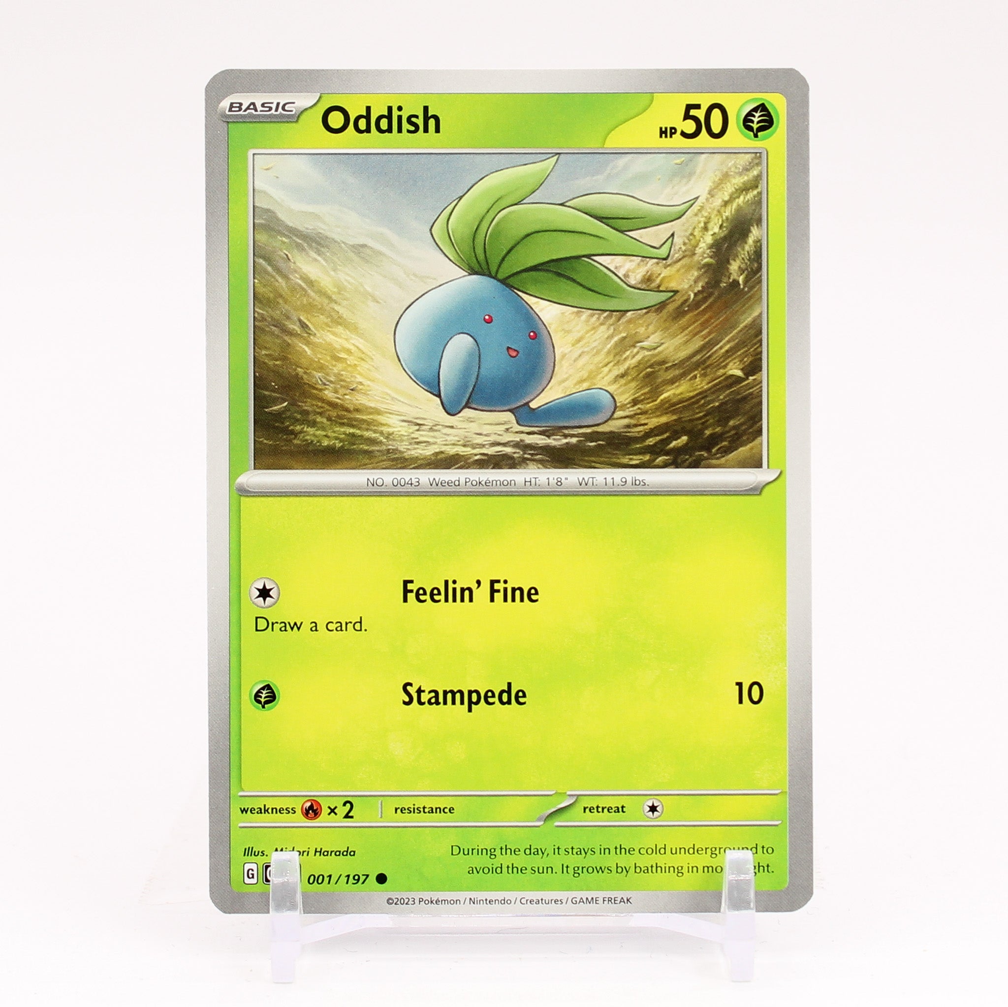 Oddish - 001/197 Obsidian Flames Common Pokemon - NM/MINT