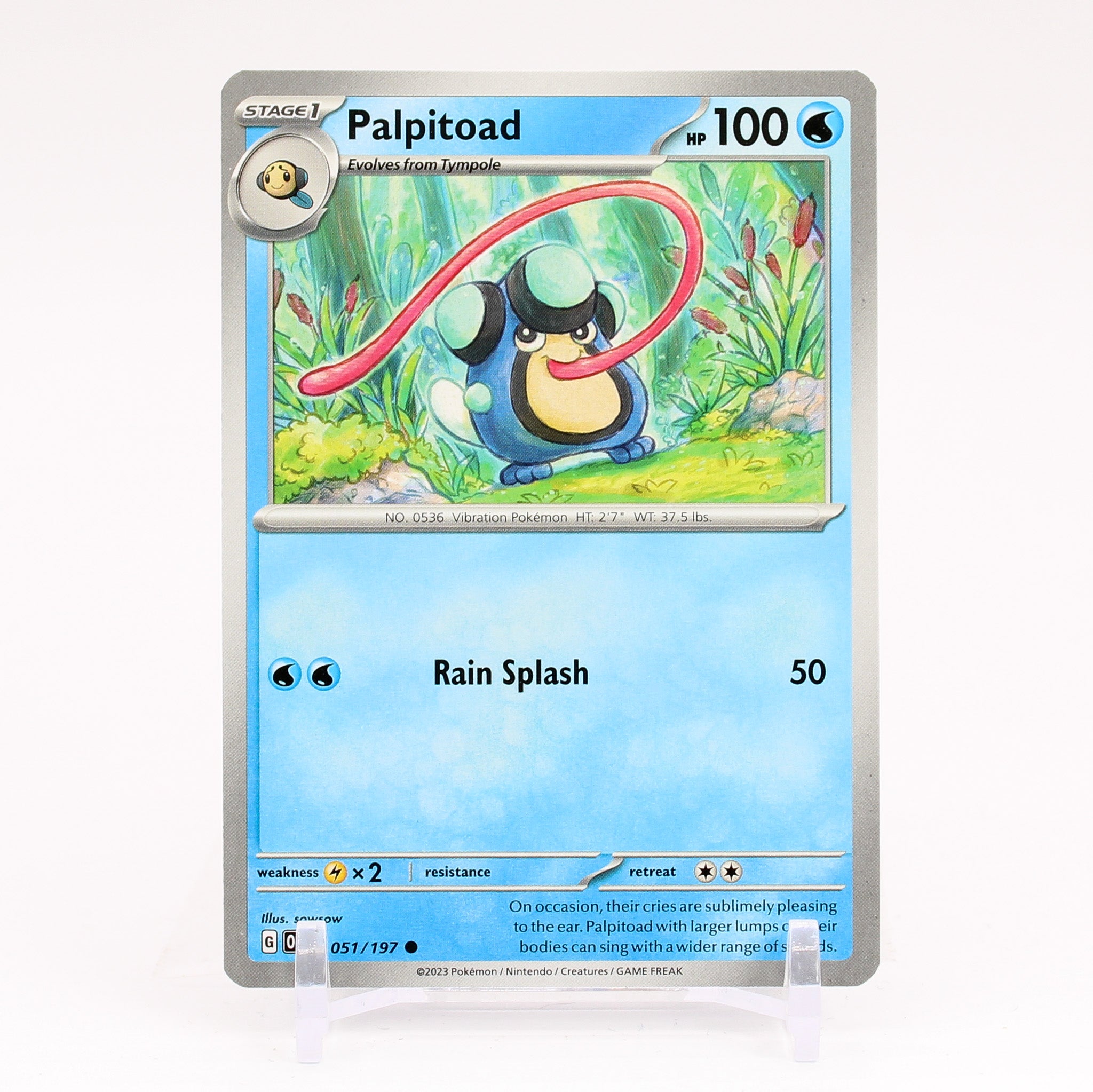 Palpitoad - 051/197 Obsidian Flames Common Pokemon - NM/MINT