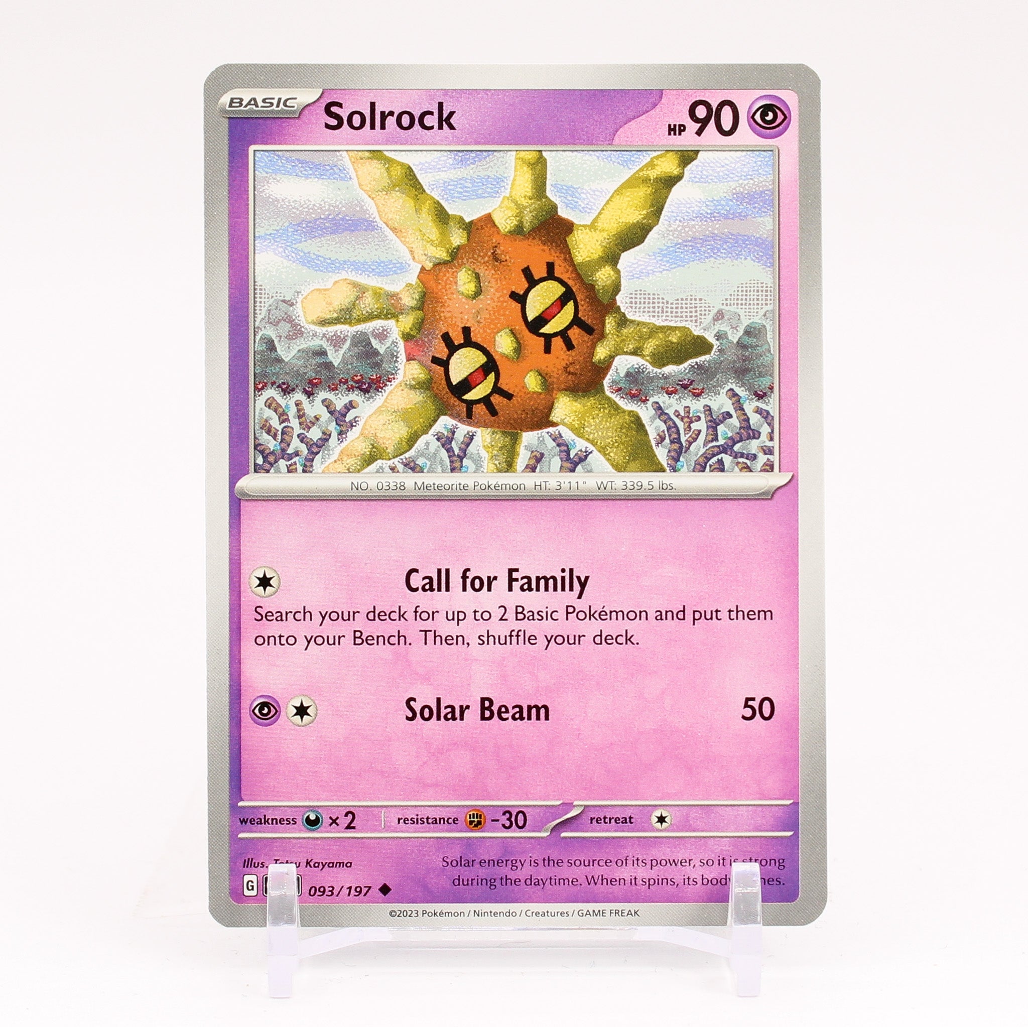 Solrock - 093/197 Obsidian Flames Uncommon Pokemon - NM/MINT
