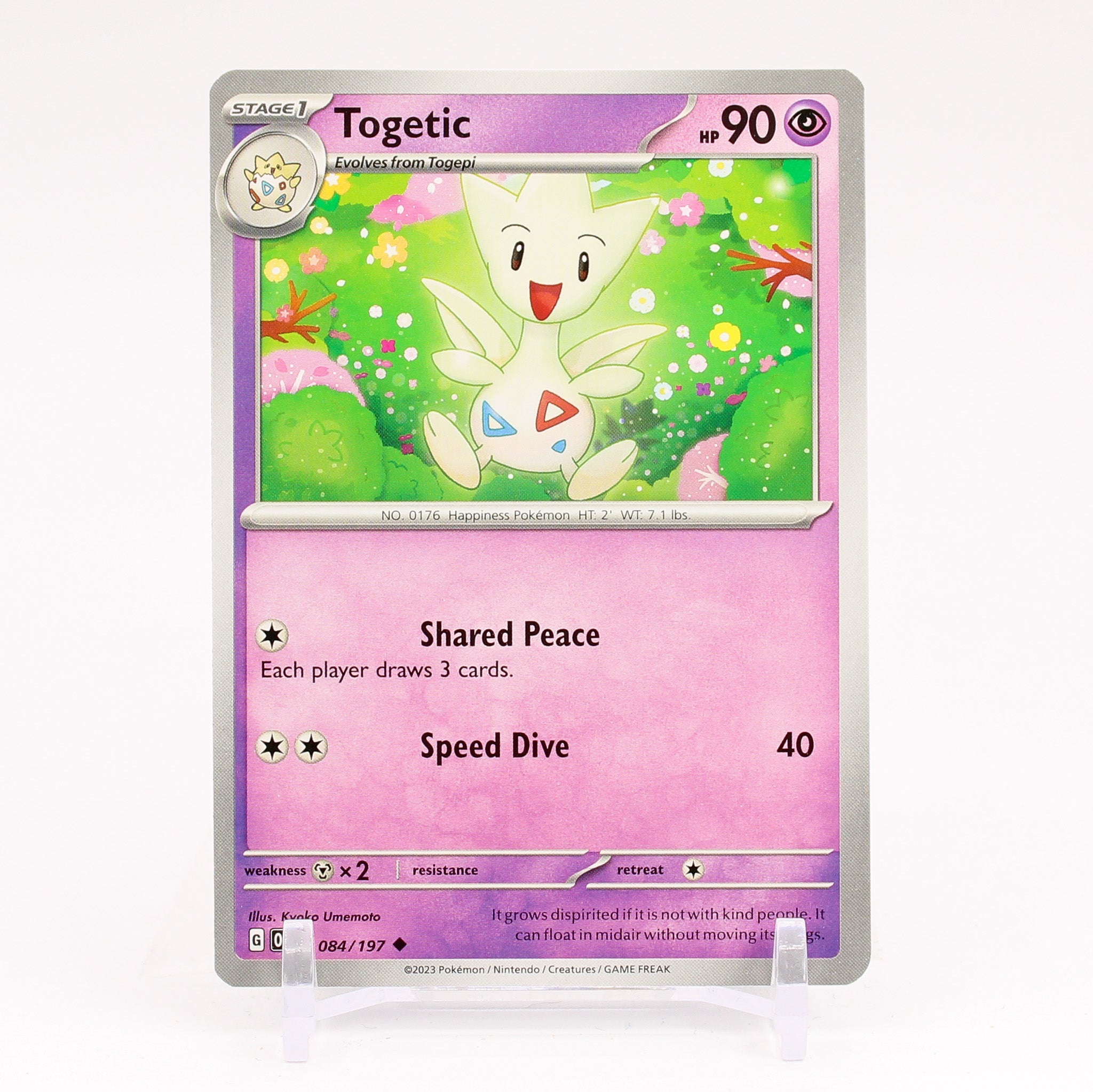 Togetic - 084/197 Obsidian Flames Uncommon Pokemon - NM/MINT