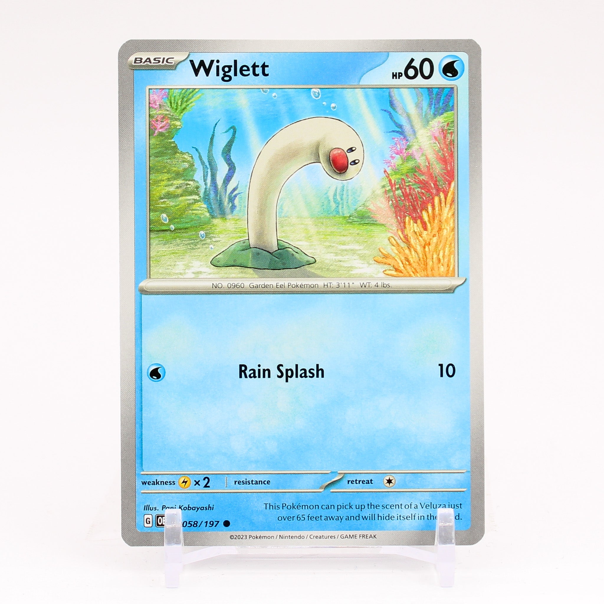 Wiglett - 058/197 Obsidian Flames Common Pokemon - NM/MINT