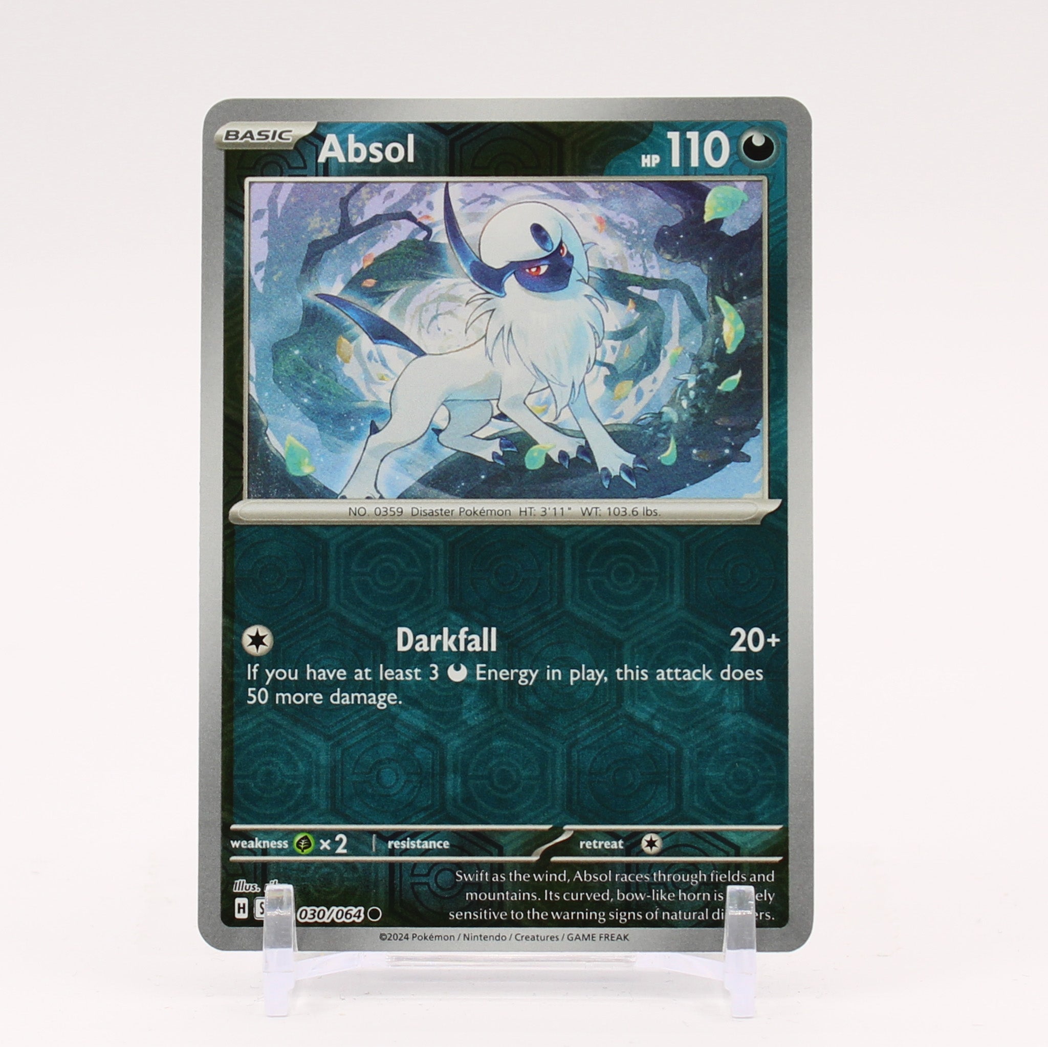 Absol - 030/064 Shrouded Fable REVERSE HOLO Pokemon - NM/MINT